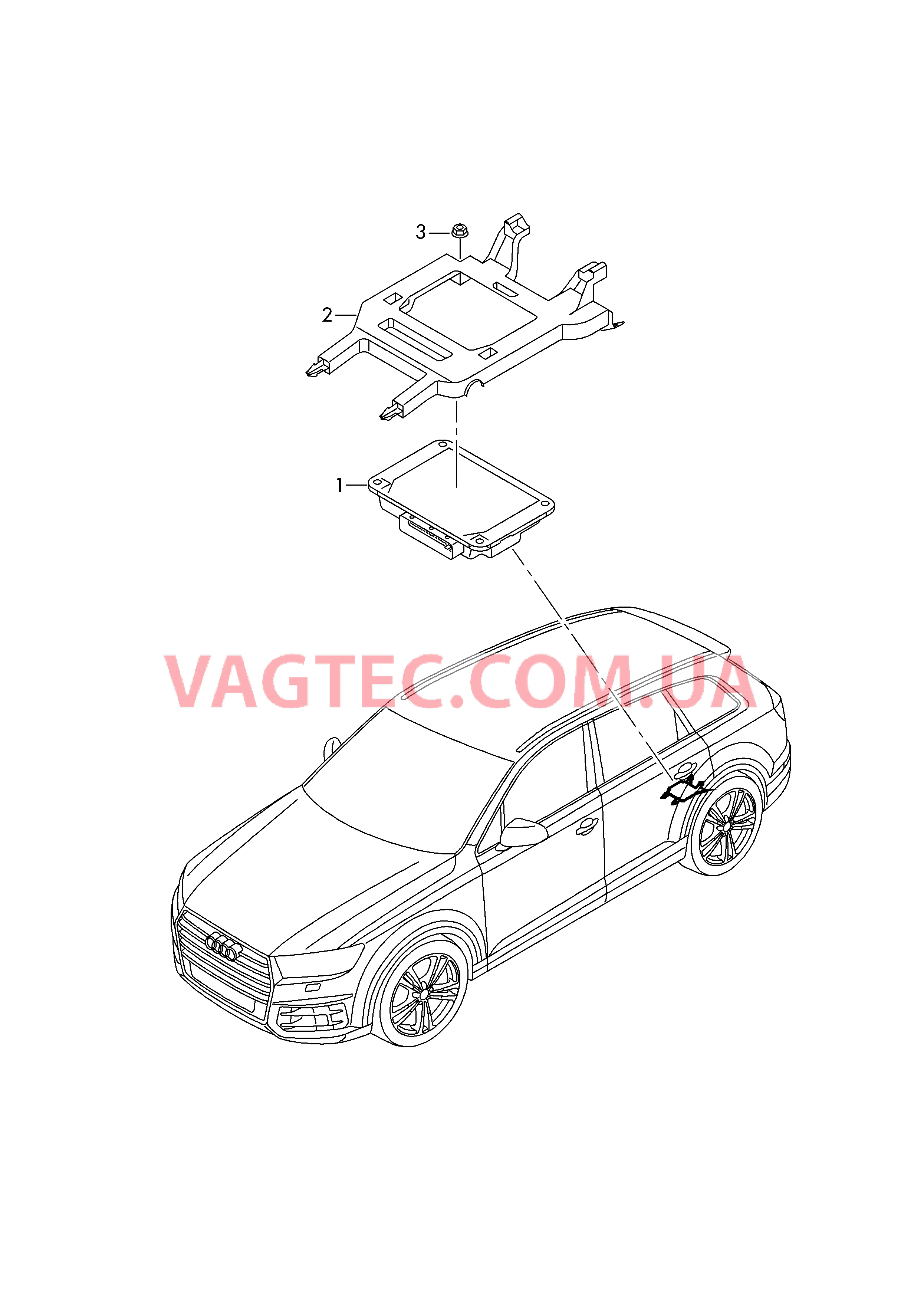 Блок управления полного привода  для AUDI Q7 2018