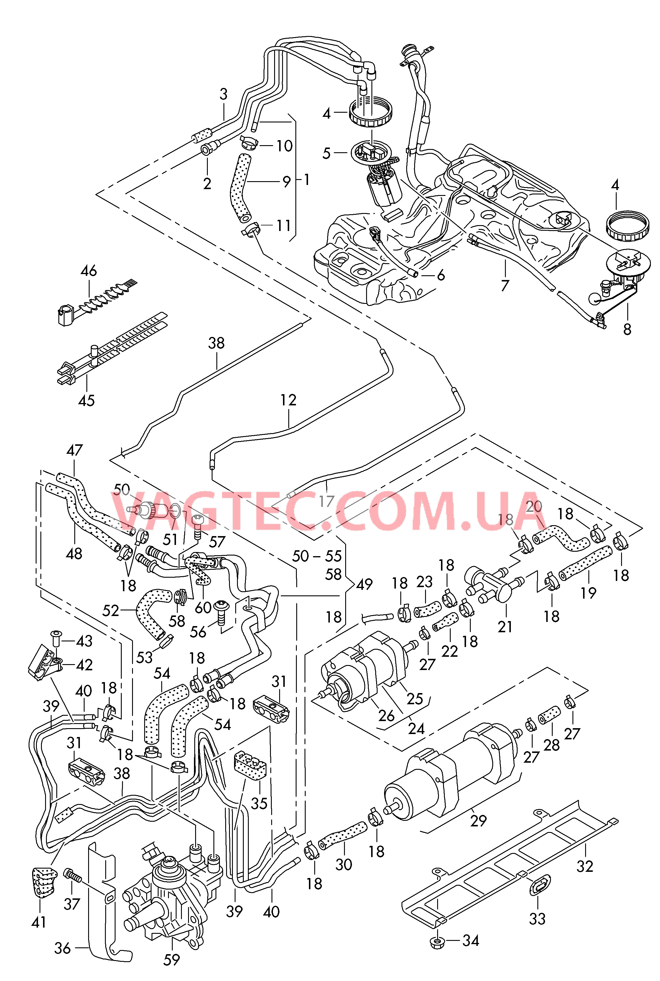 Топливопровод DIESELMOTOR  для SEAT Exeo 2010