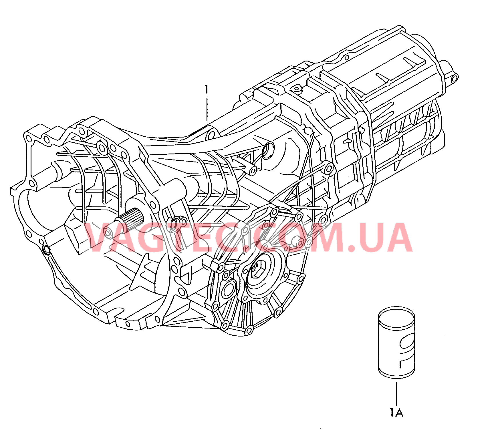 КП в сборе 6-ступ. механическая КП  для AUDI A6Q 2005-1