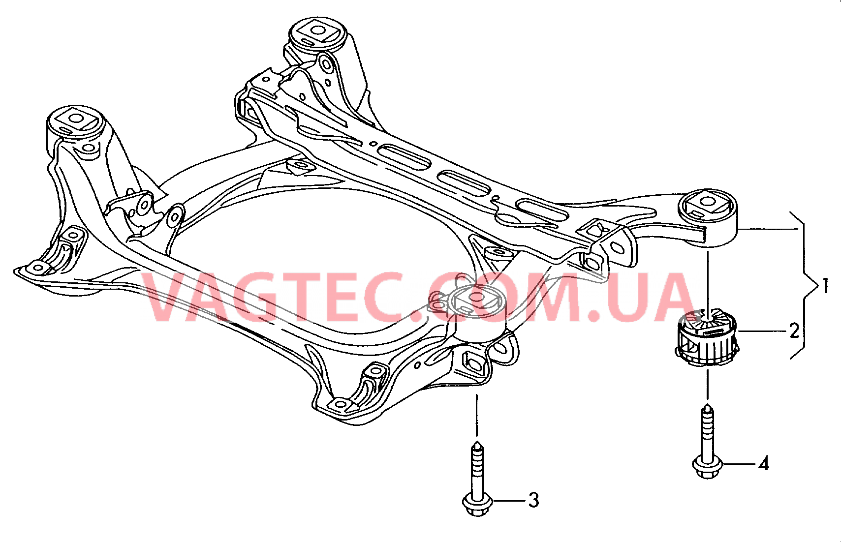 Кронштейн навесных агрегатов  для VOLKSWAGEN Touareg 2005