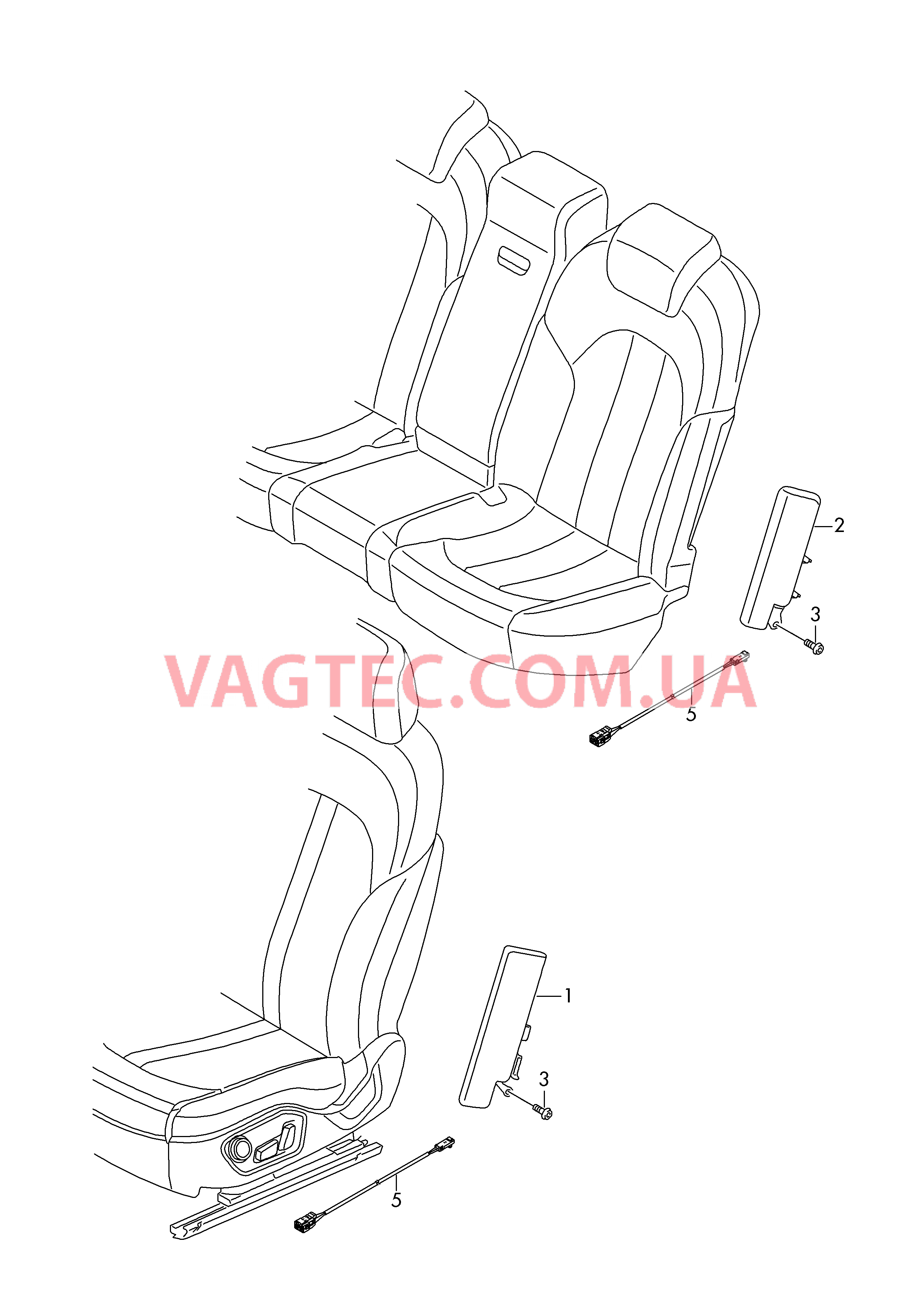 Модуль боковой подушки безоп.  для AUDI Q7 2017