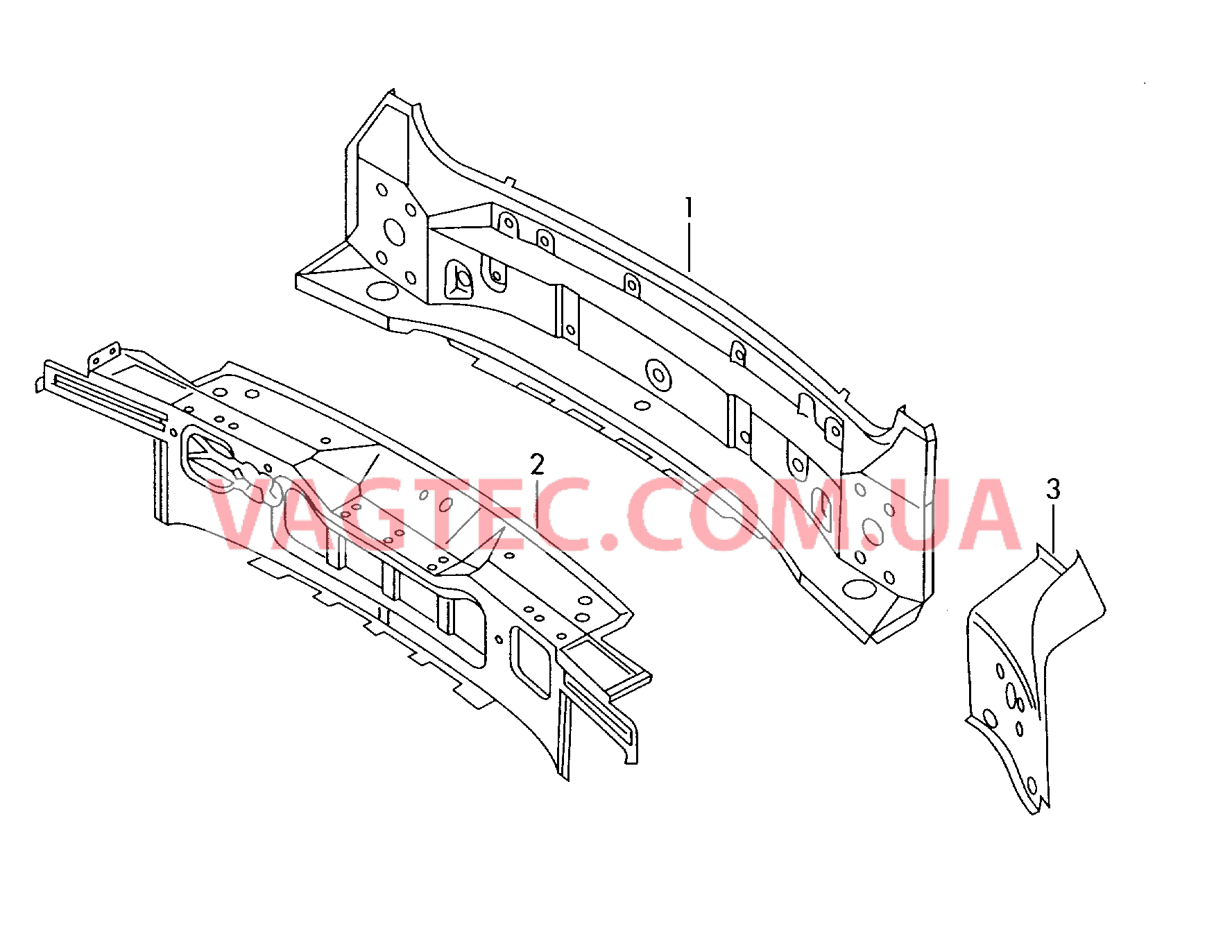 Задняя панель  для AUDI Q7 2015