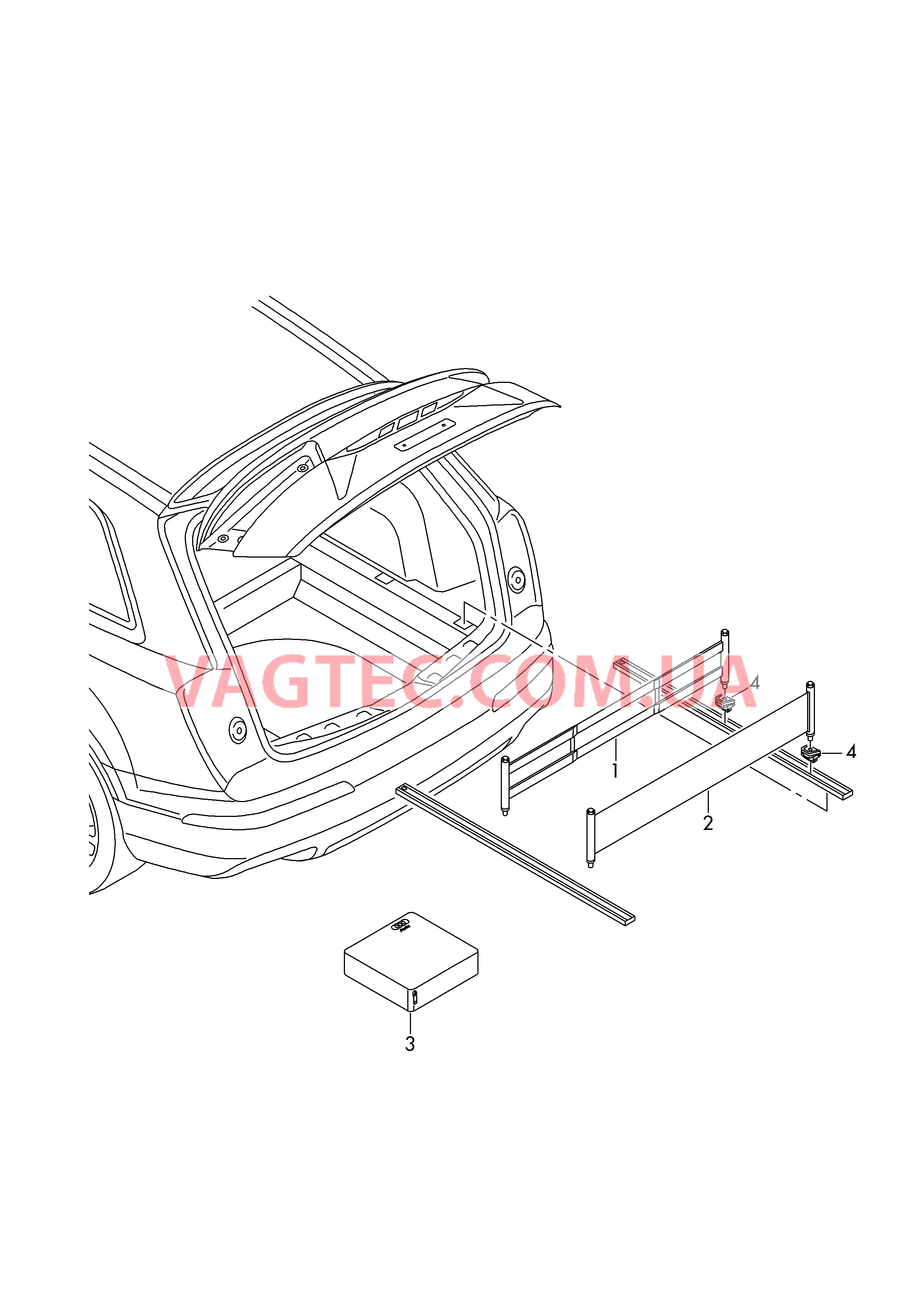 Крепление груза  для AUDI Q7 2019