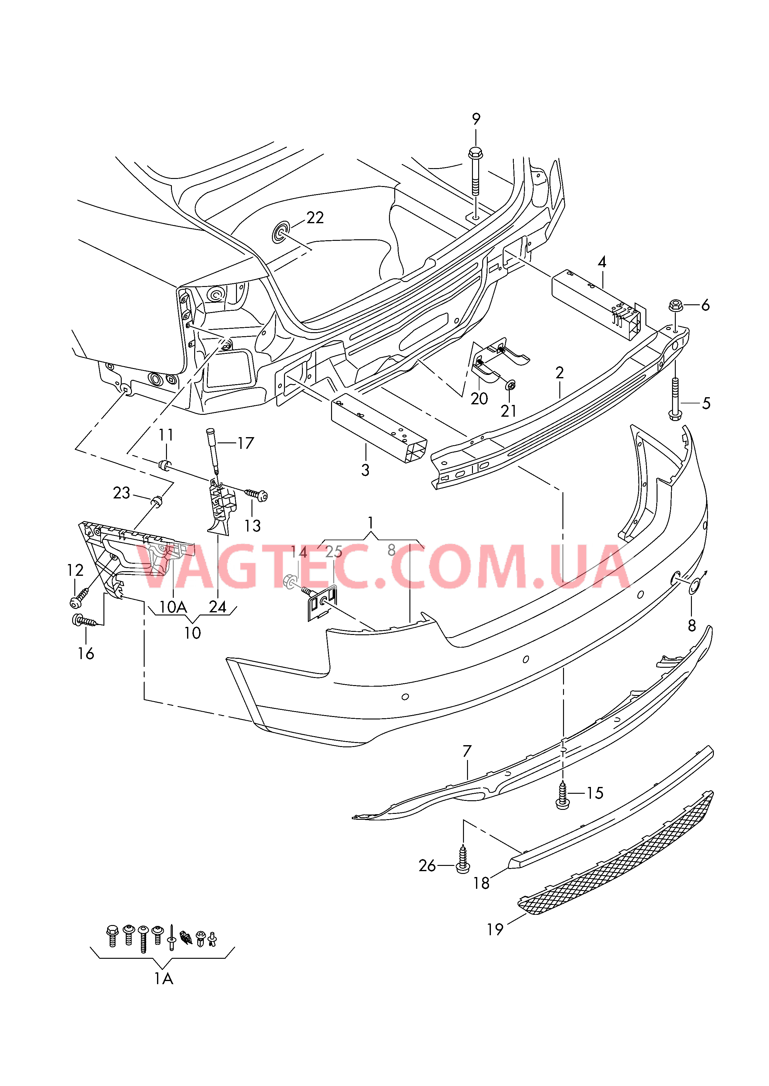 Бампер  для AUDI A4Q 2008-1