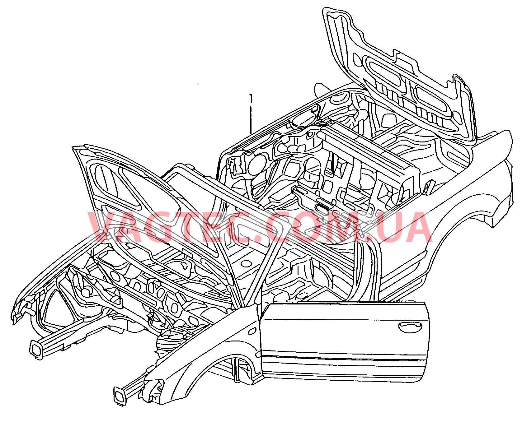 Кузов  для AUDI RS4C 2007