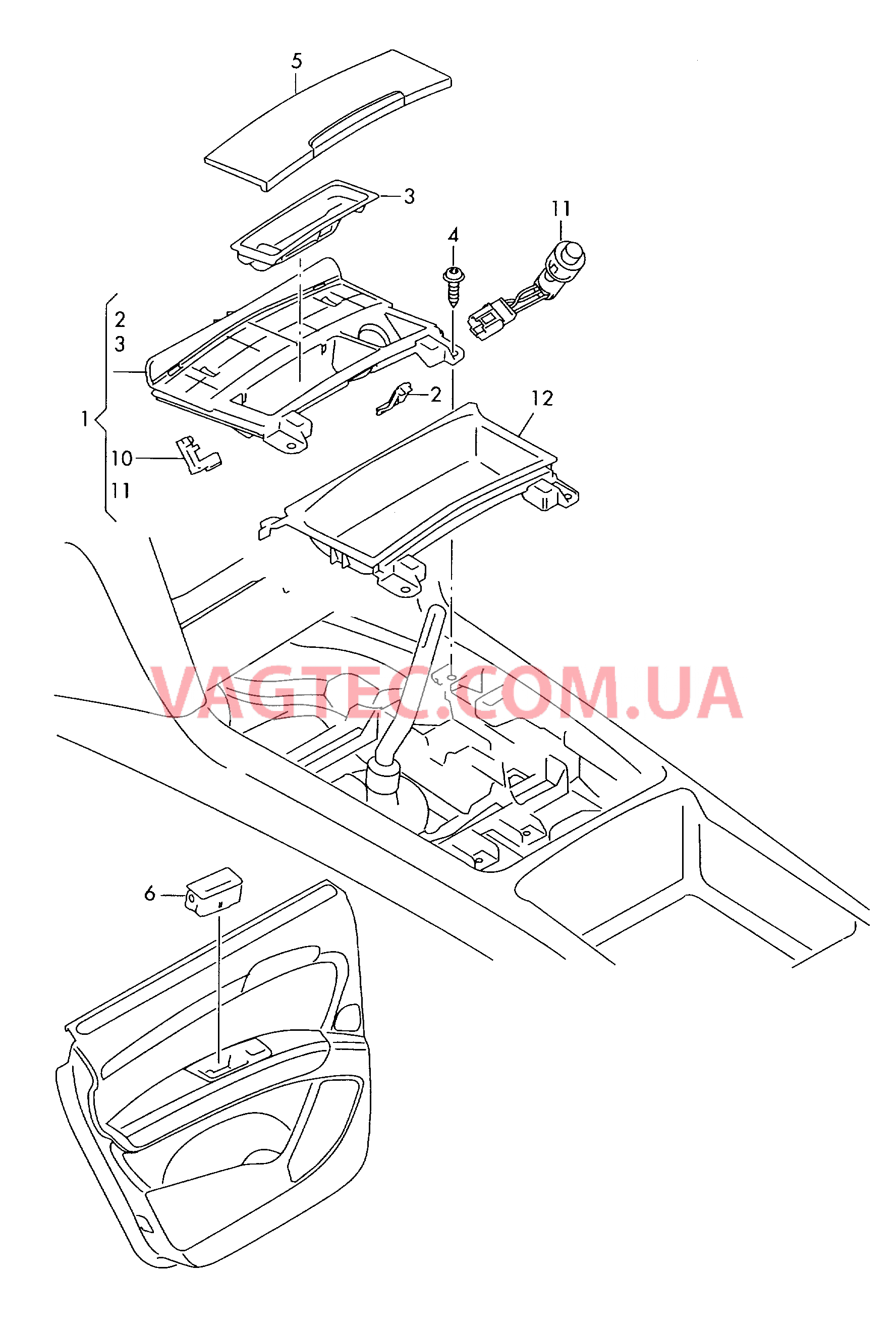 Пепельница  для AUDI Q7 2009