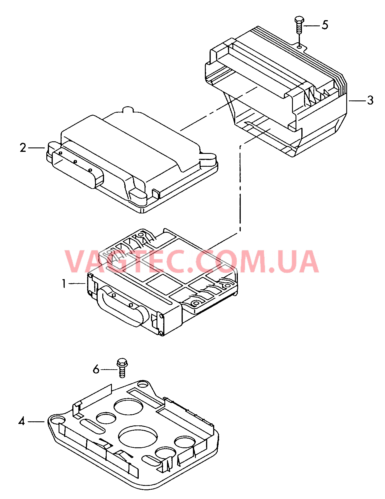 БУ 6-ступенчатой АКП. Блок управления раздаточной коробки. Блок управления блокировки дифференциала, Крепёжные детали для VW TOUAREG   для VOLKSWAGEN Touareg 2003