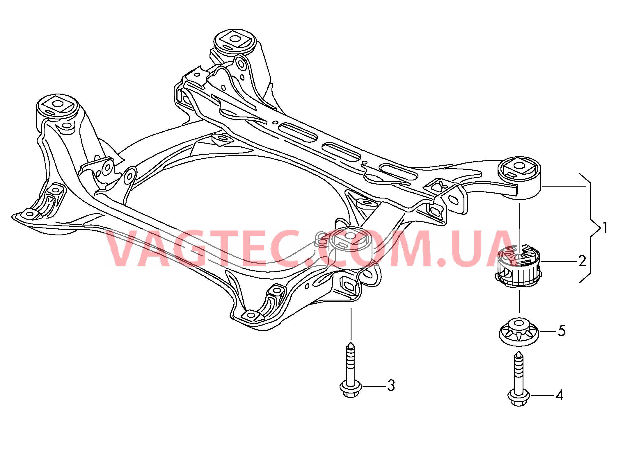 Кронштейн навесных агрегатов  для VOLKSWAGEN Touareg 2011