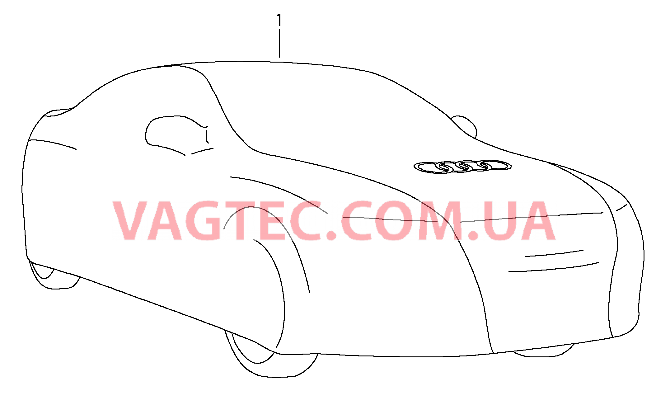 Оригинальные аксессуары Тент   для AUDI RS4C 2009