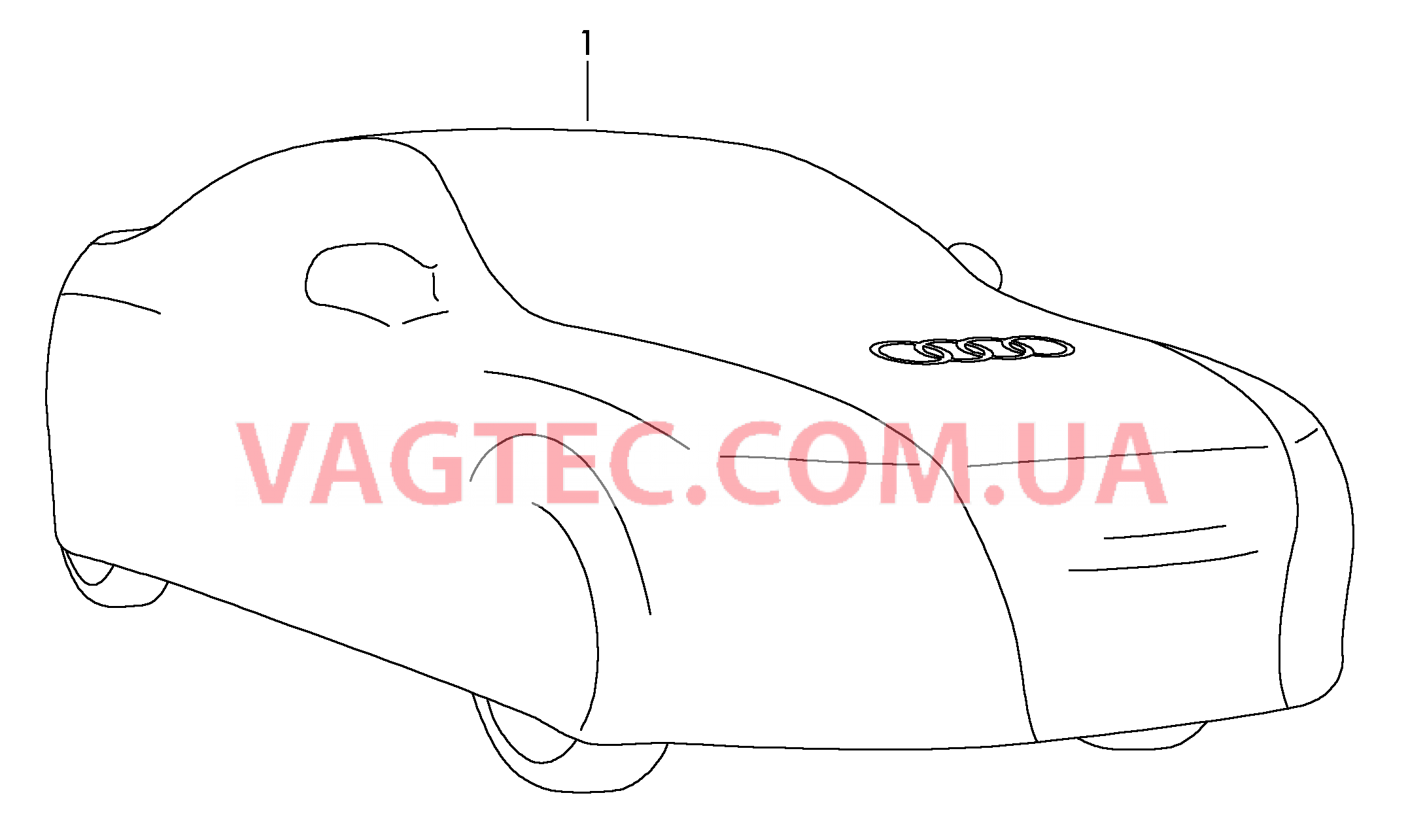 Оригинальные аксессуары Тент  для AUDI R8 2012