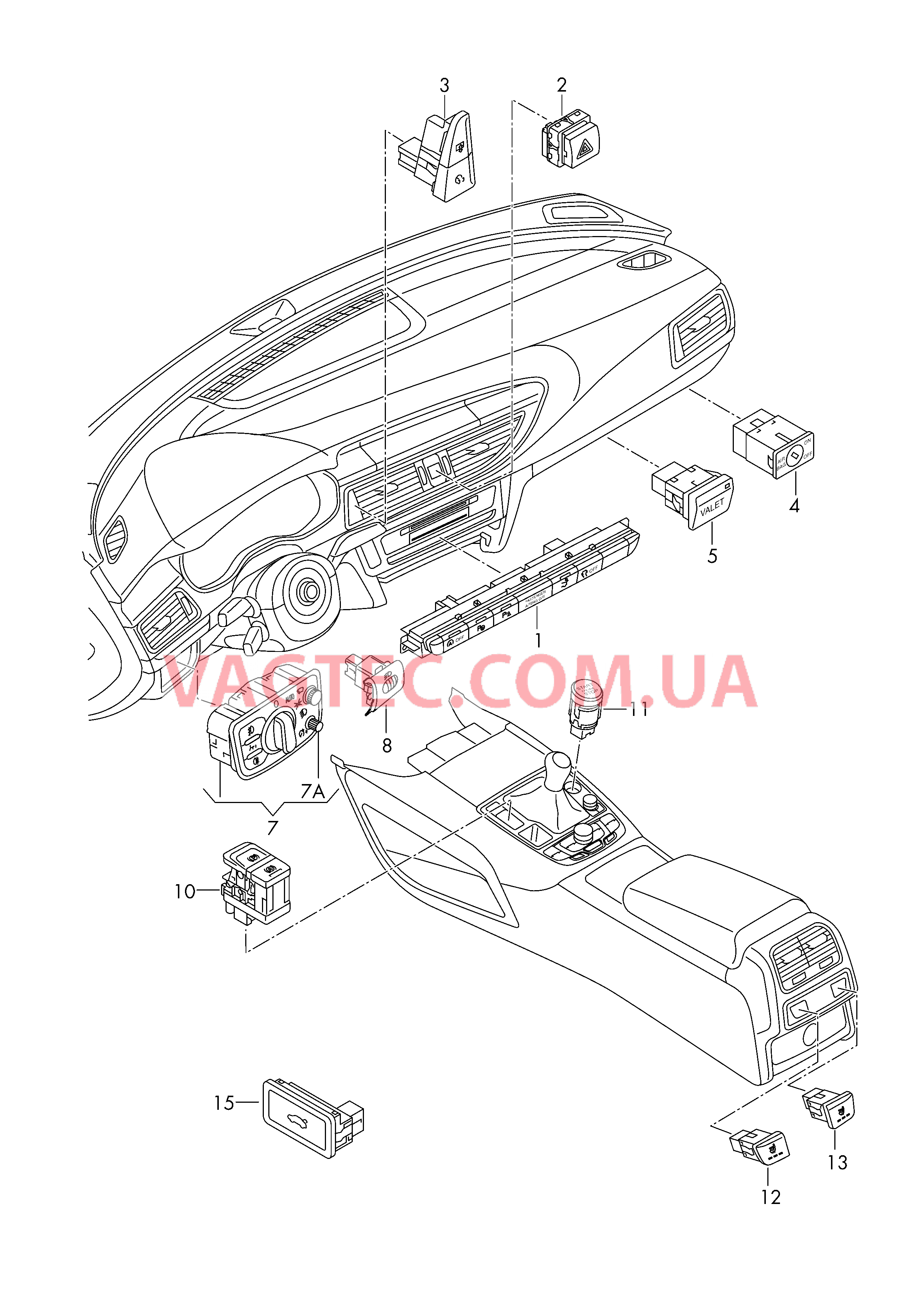 Выключатель  для AUDI A6 2017