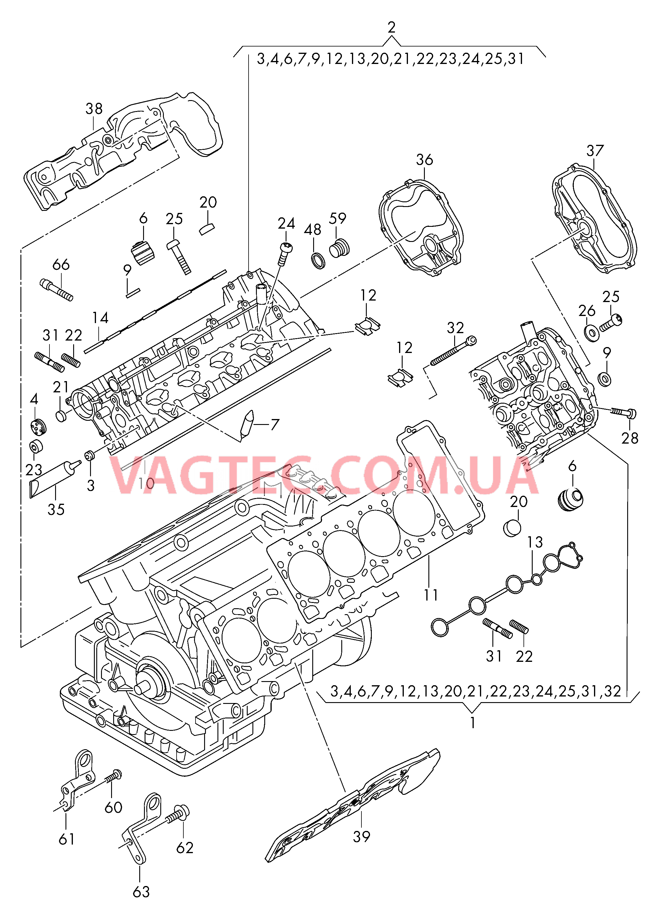 ГБЦ в сборе  для AUDI R8 2015