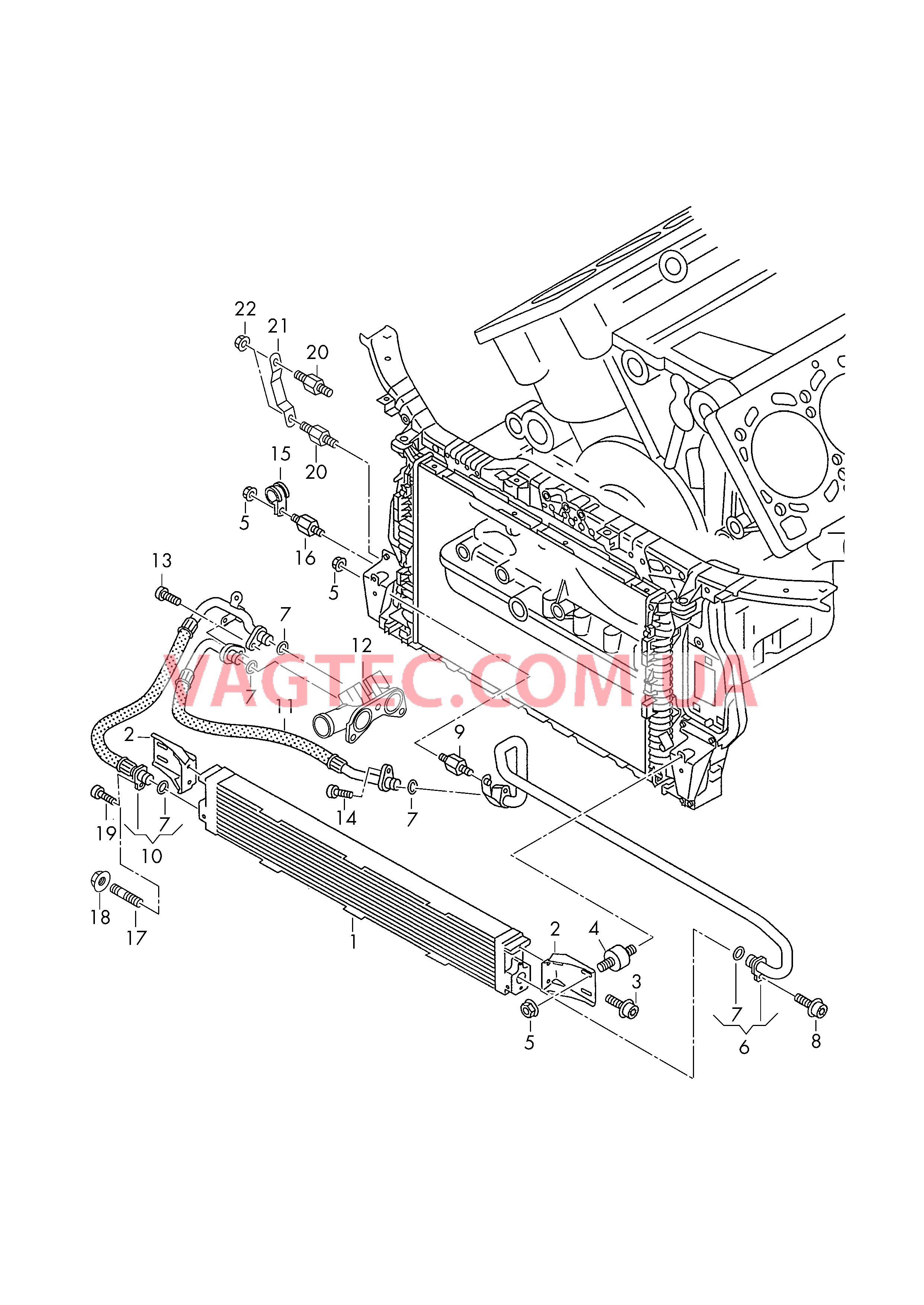 Радиатор, масляный  для AUDI RS5 2015
