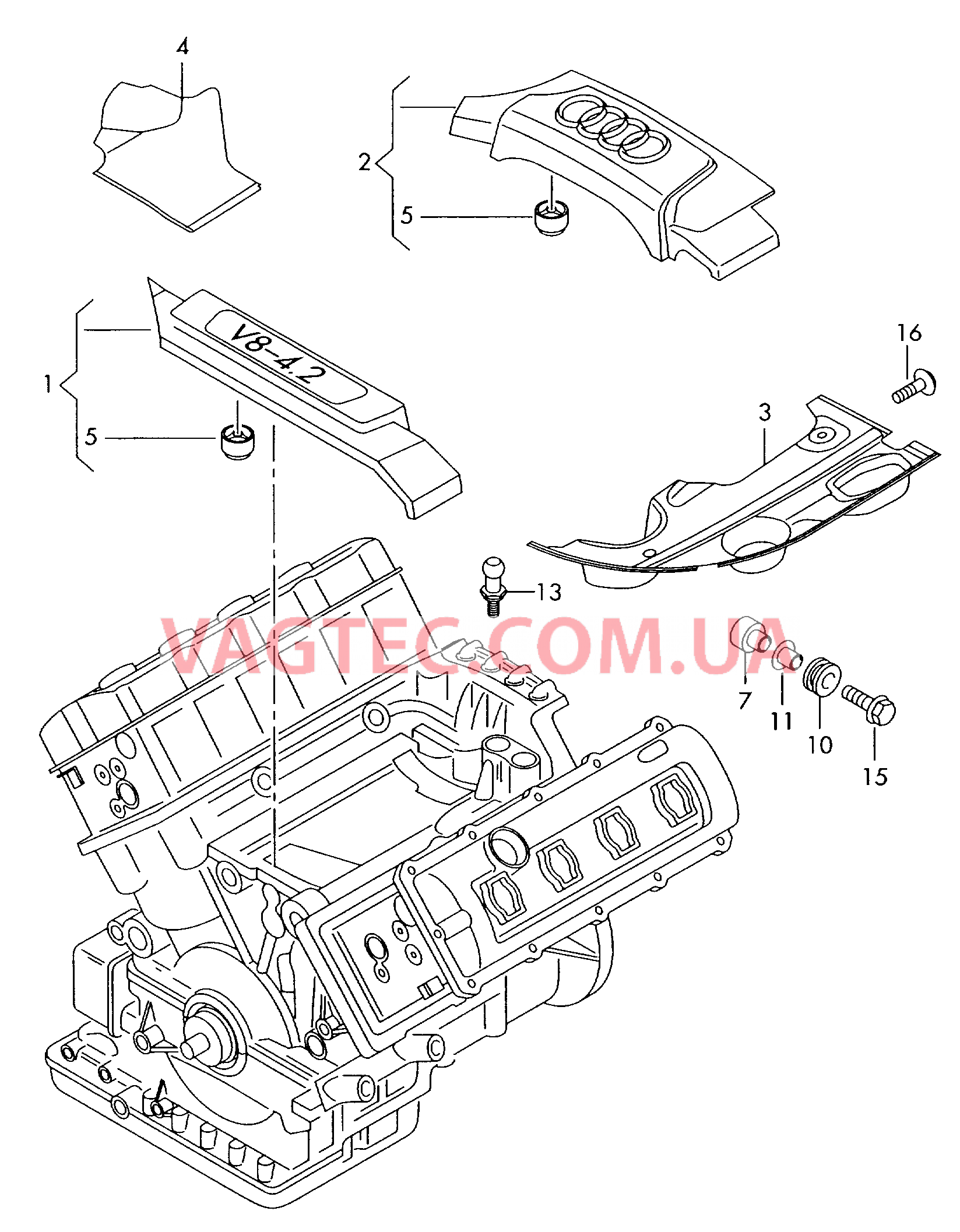 Защита картера двигателя  для AUDI A4 2005-1