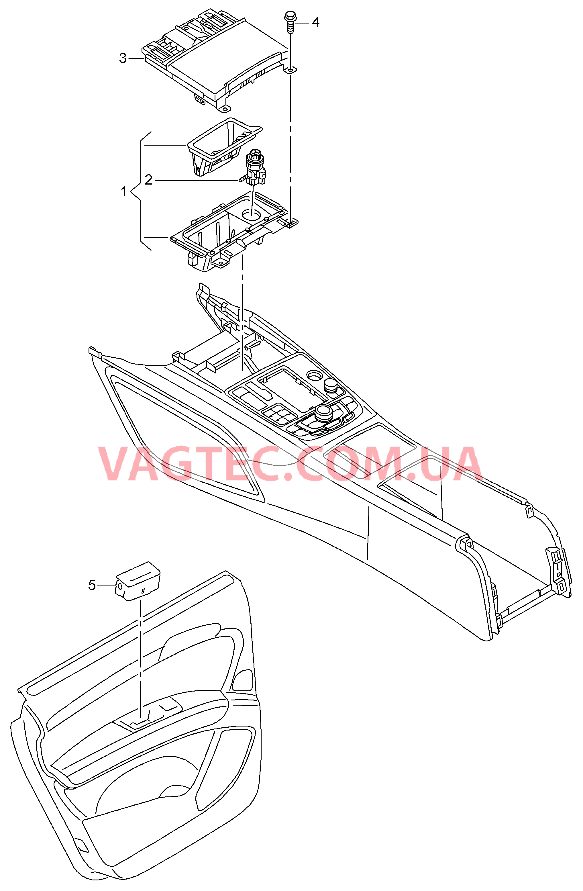 Пепельница  для AUDI RS7 2015