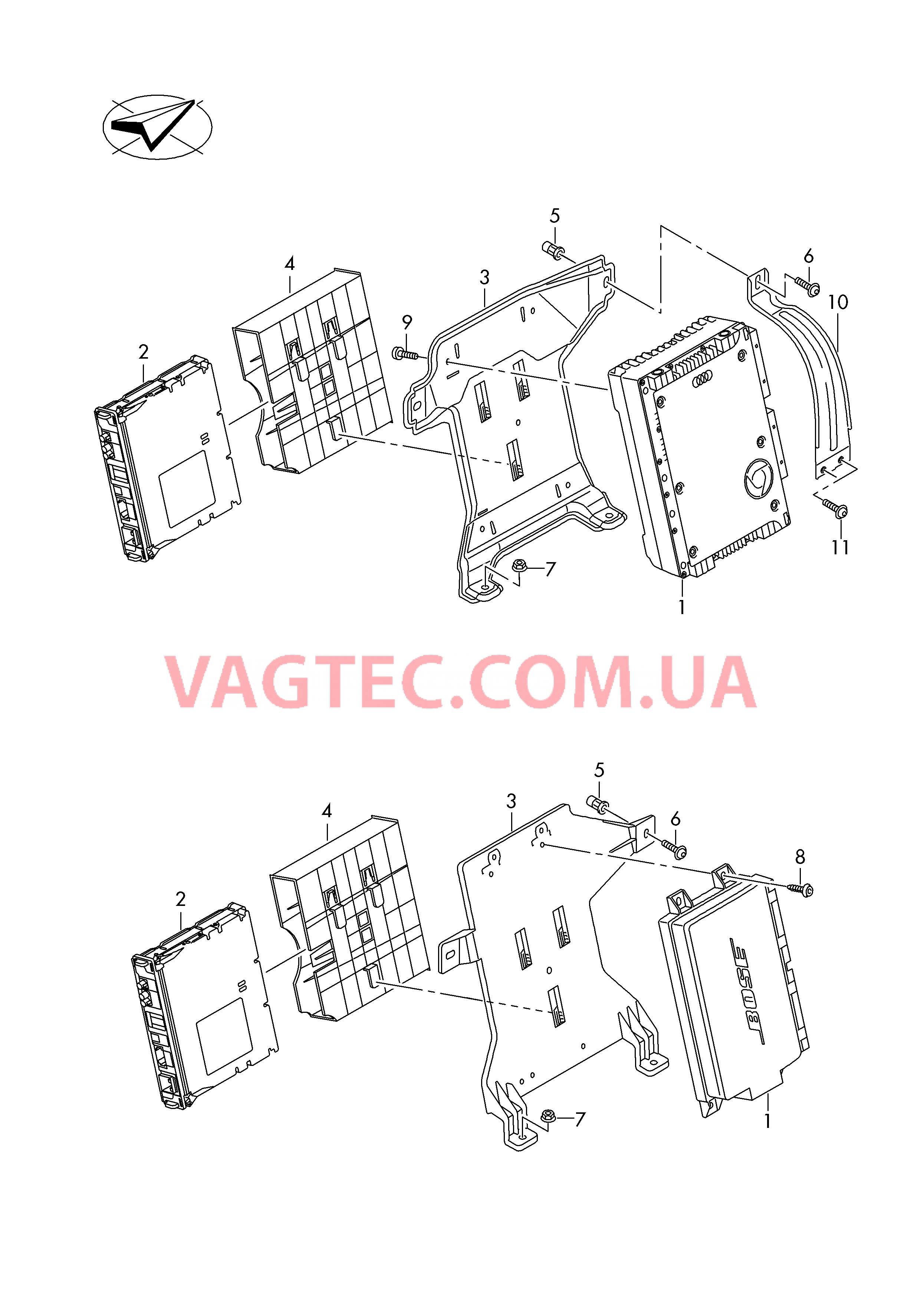 Усилитель аудиосистемы   Электронные компоненты для приёма ТВ  Детали не в сборе  для AUDI A6 2016