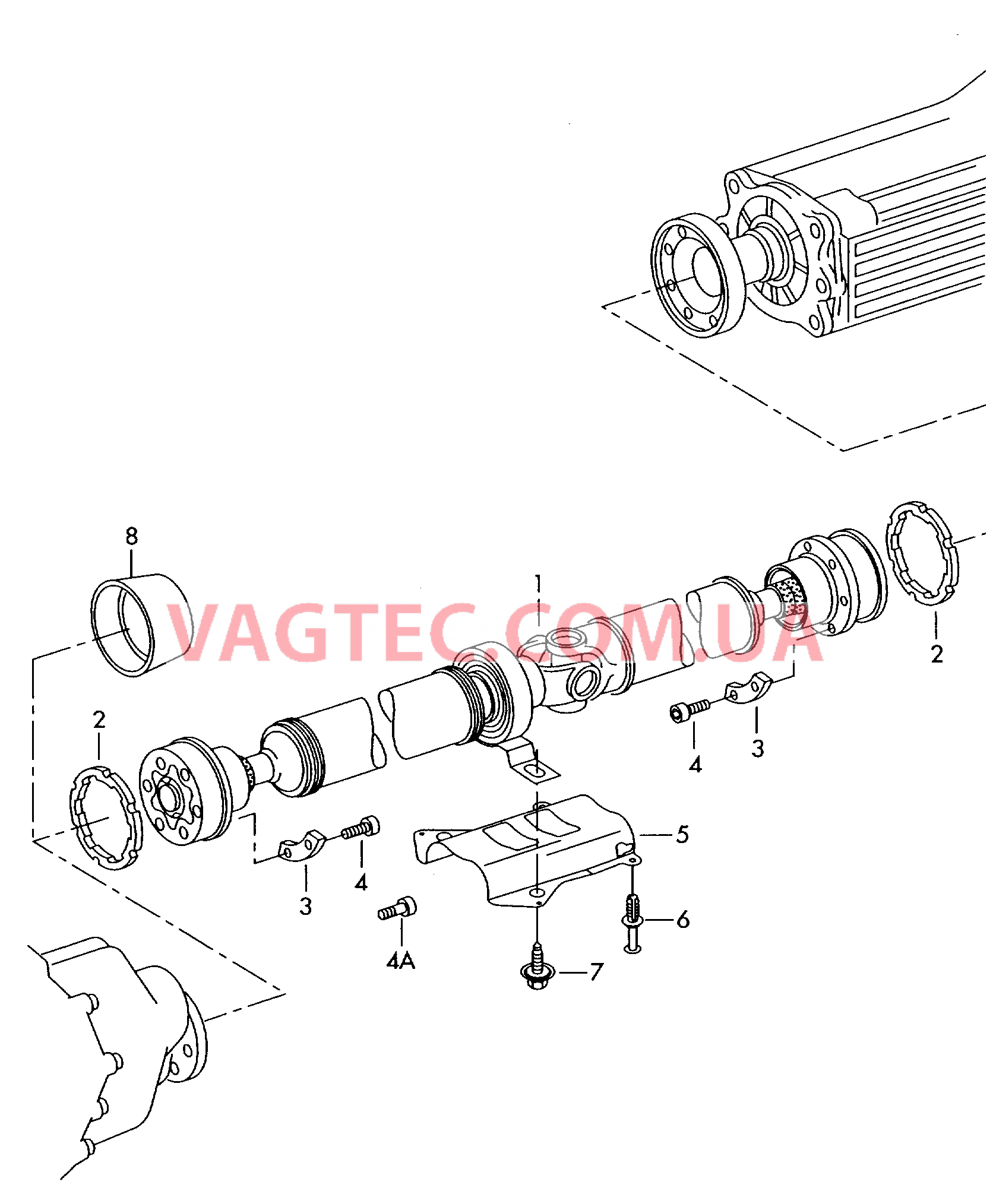 Карданный вал  для AUDI A4Q 2007