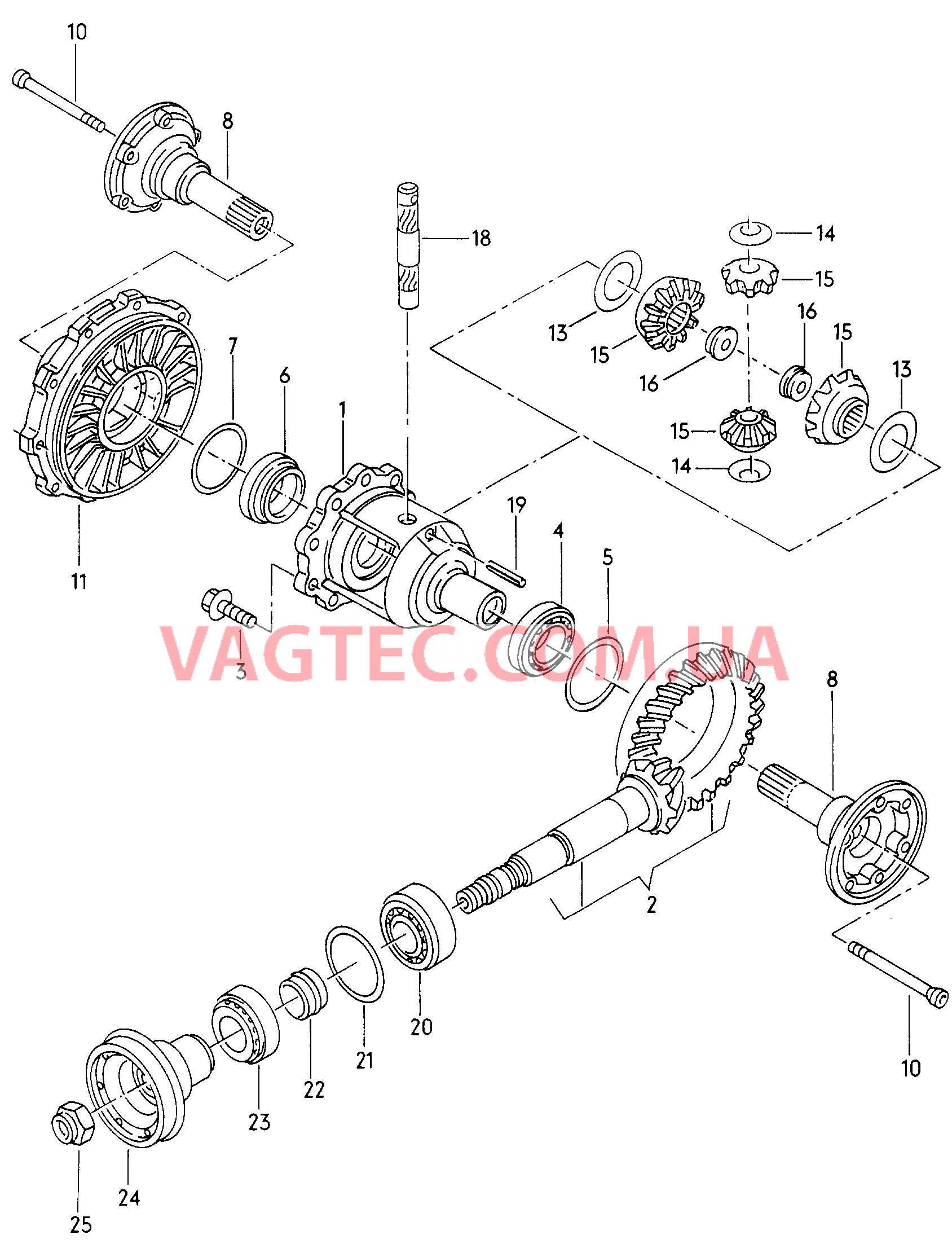 Дифференциал  для AUDI A4 2002