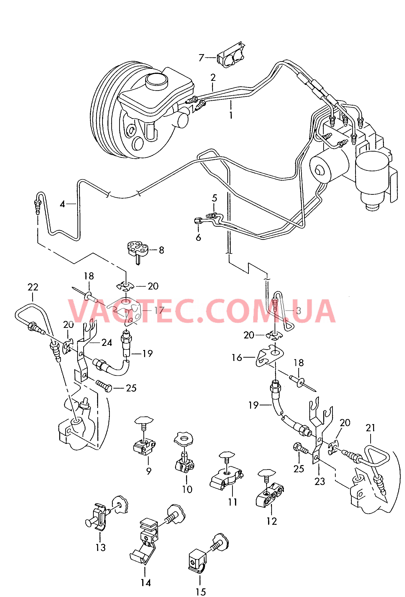 Тормозная трубка Тормозной шланг  для SEAT Exeo 2013