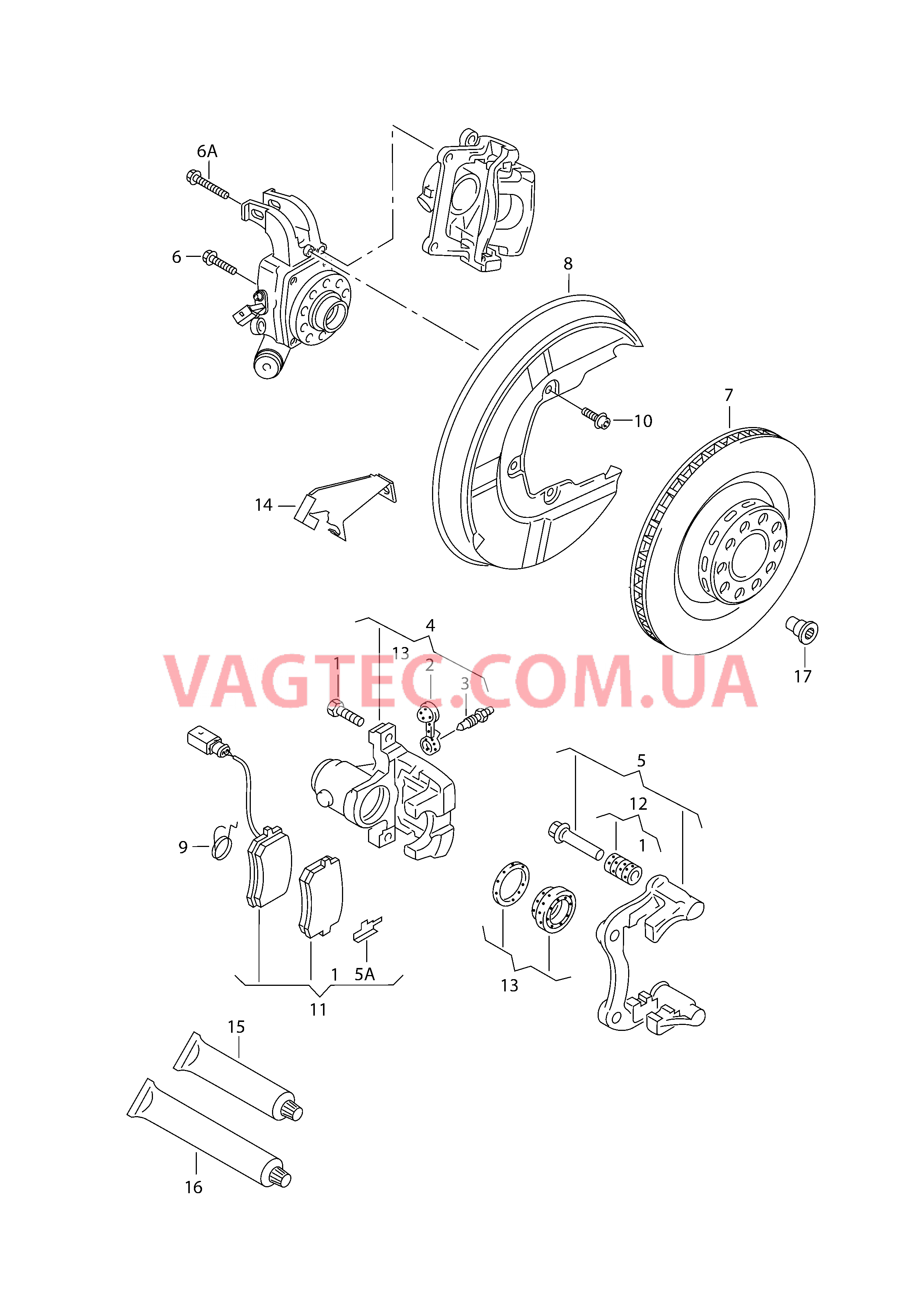 Дисковые тормоза  для VOLKSWAGEN Transporter 2006
