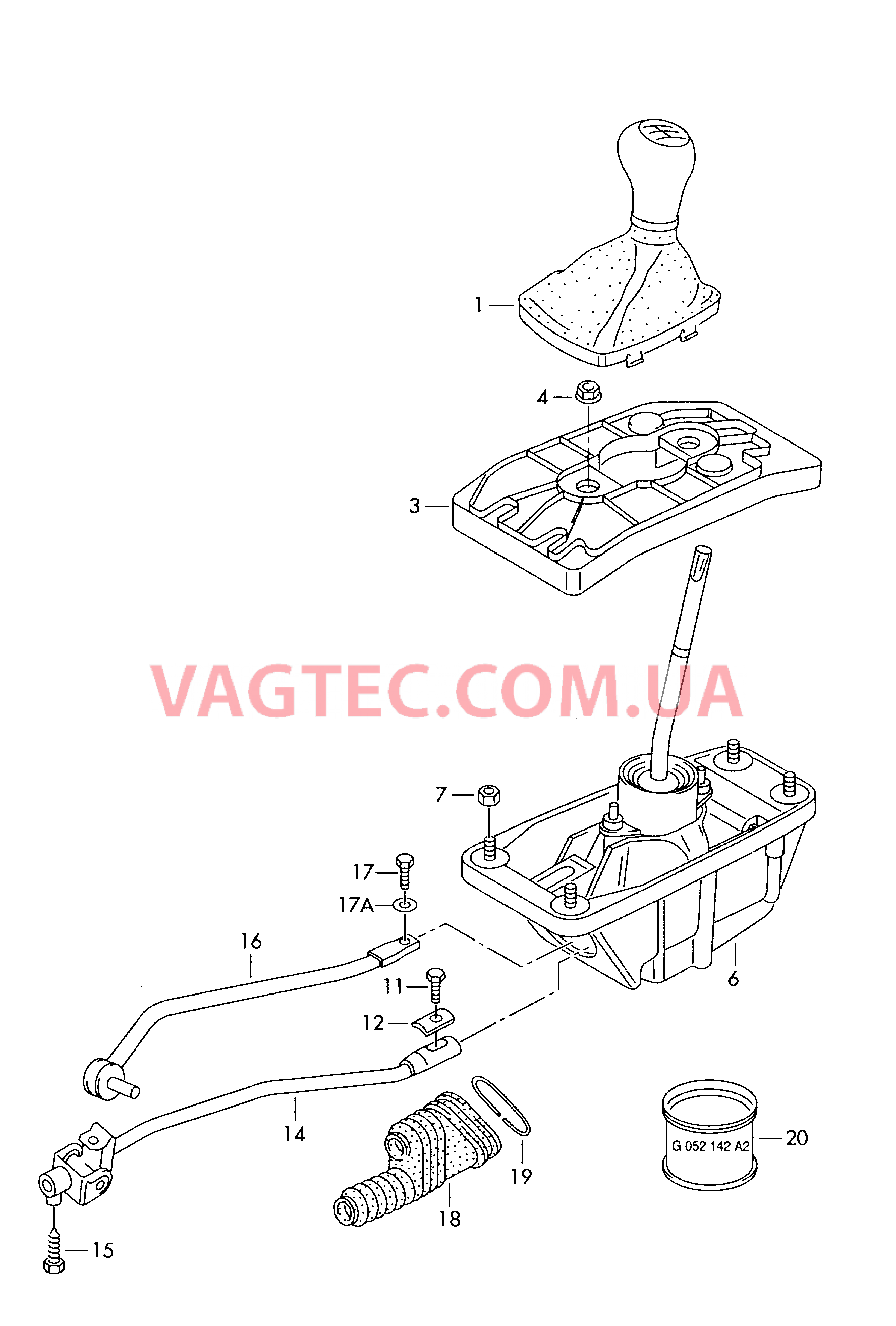 Механизм переключения  для AUDI A4 2002