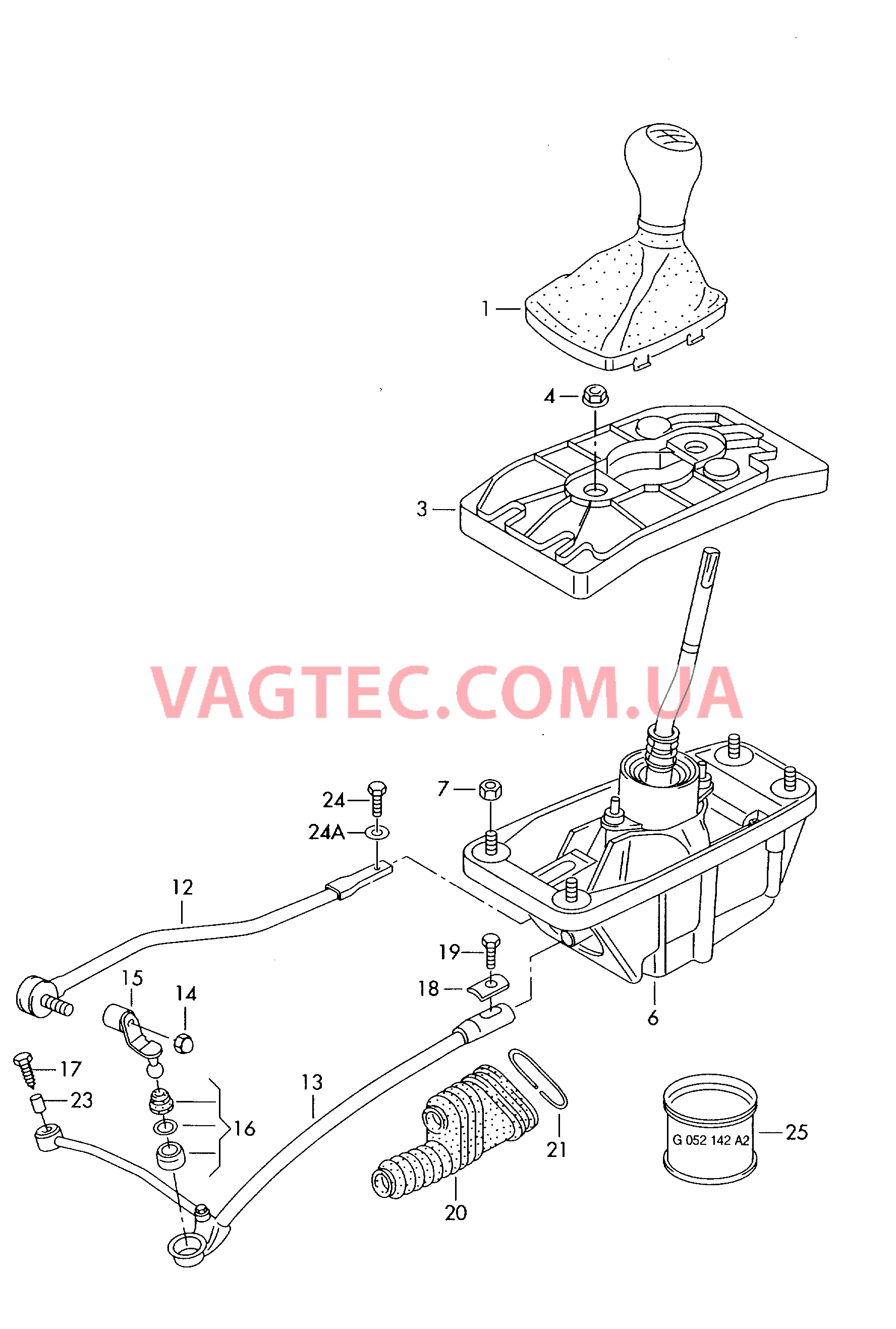 Механизм переключения  для AUDI A4 2002