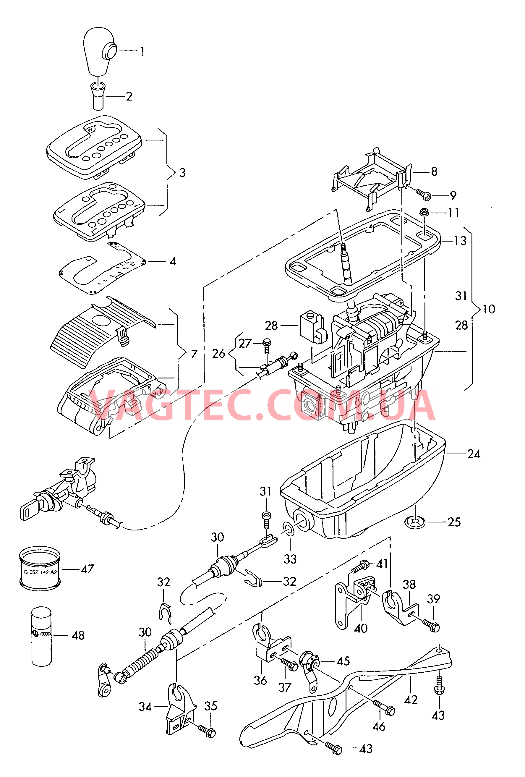 Механизм переключения  F 8E-6-155 001>>* для AUDI A4Q 2005-1