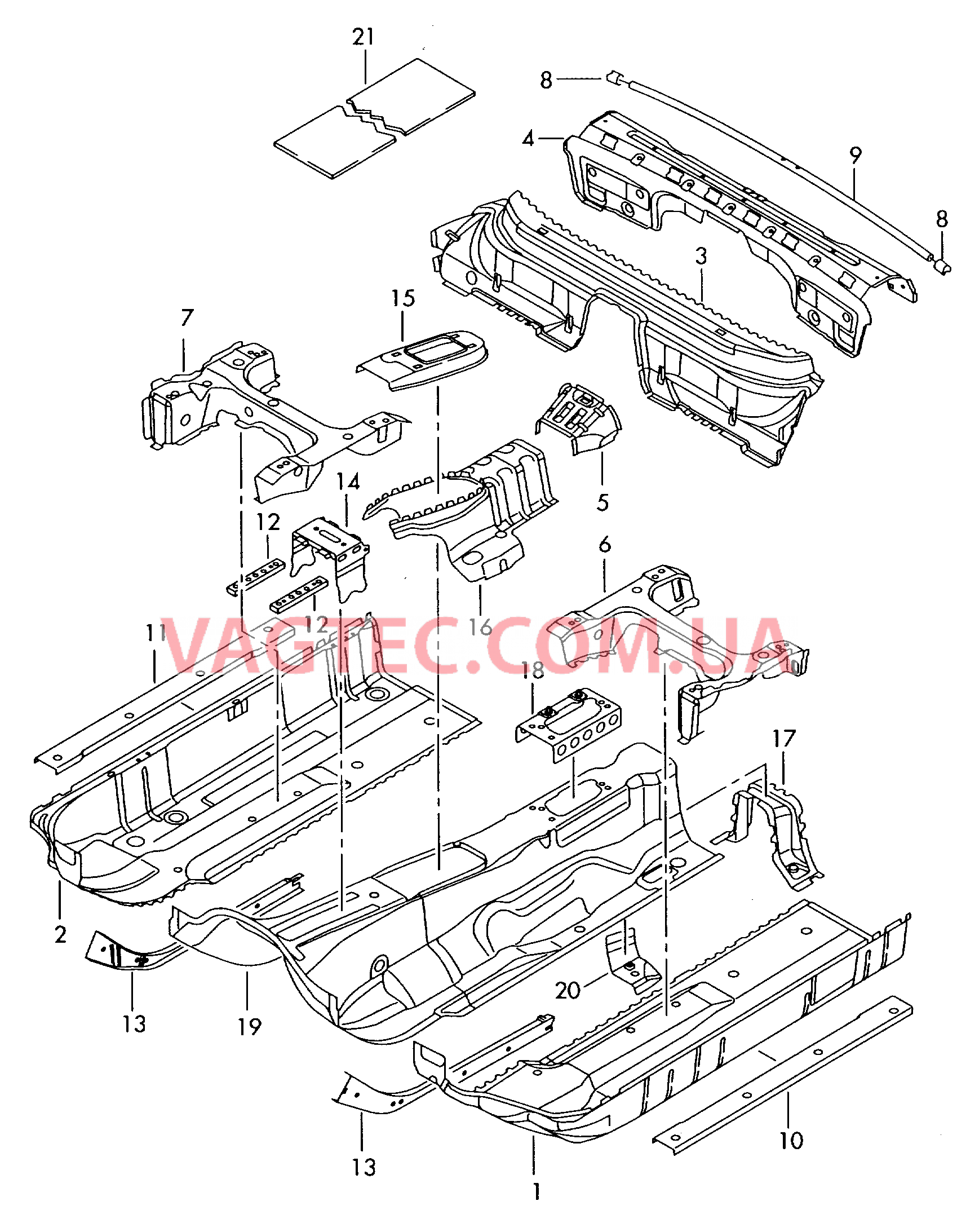 Детали нижней части кузова  для AUDI RS4C 2007
