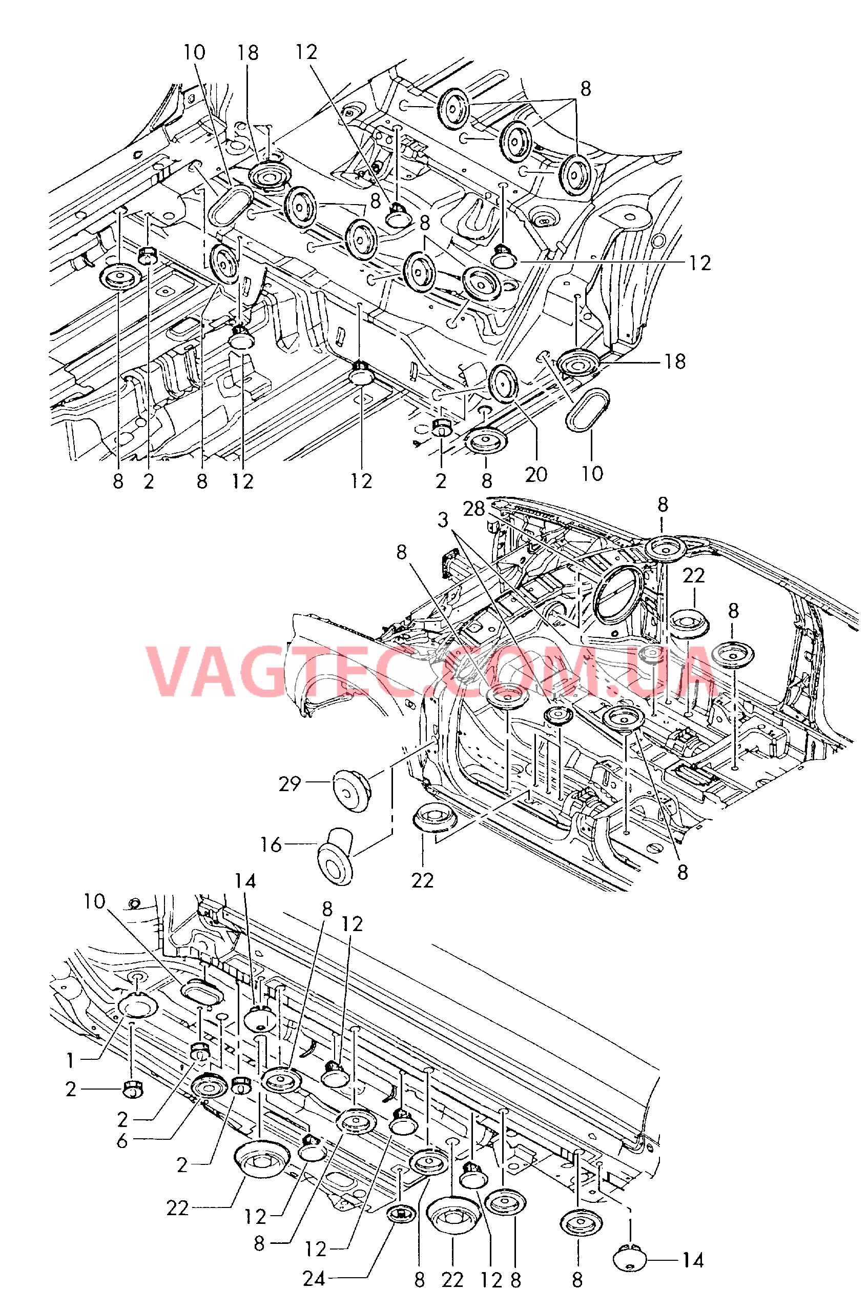 Заглушка Кузов  для SEAT Exeo 2010