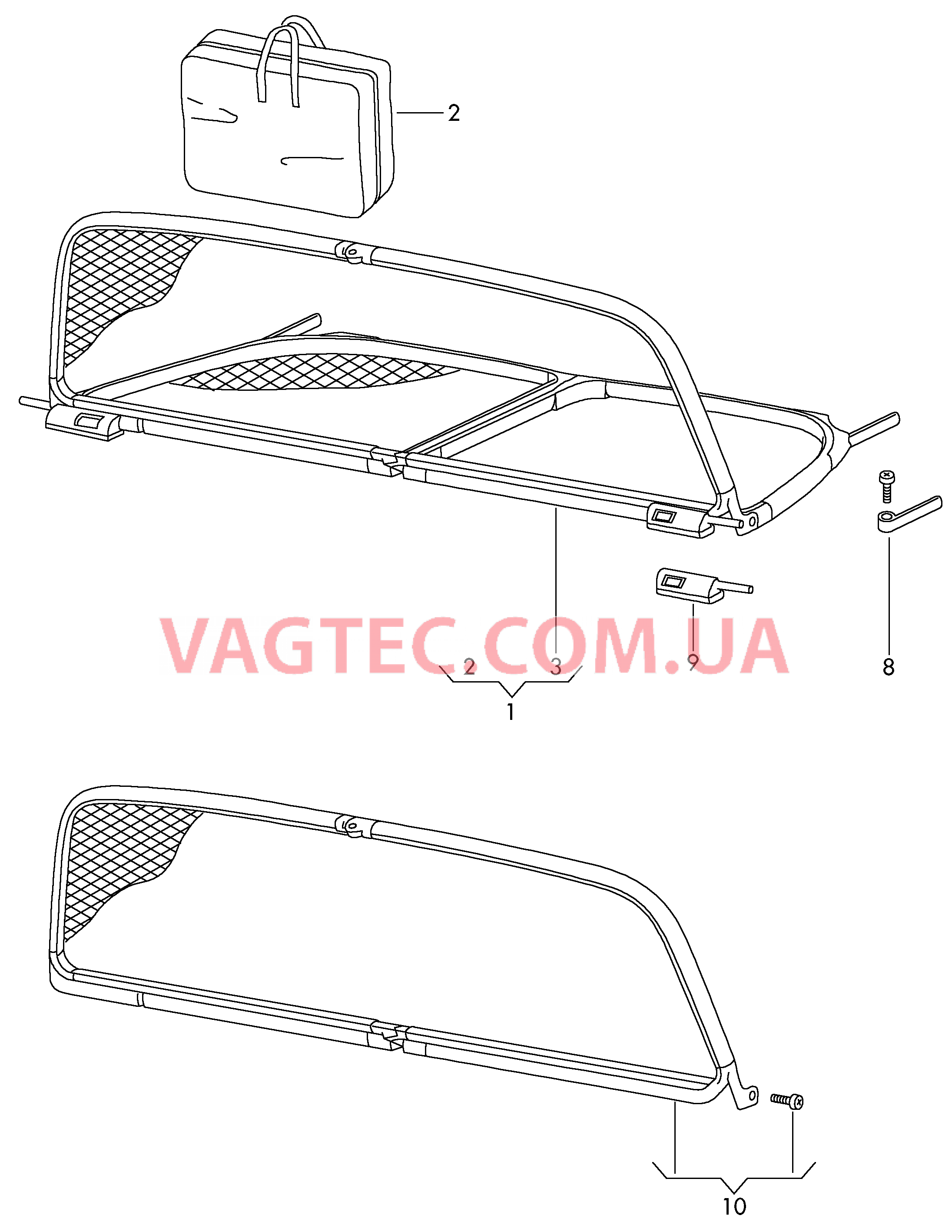 Ветрозащитная стенка  для AUDI RS4C 2007