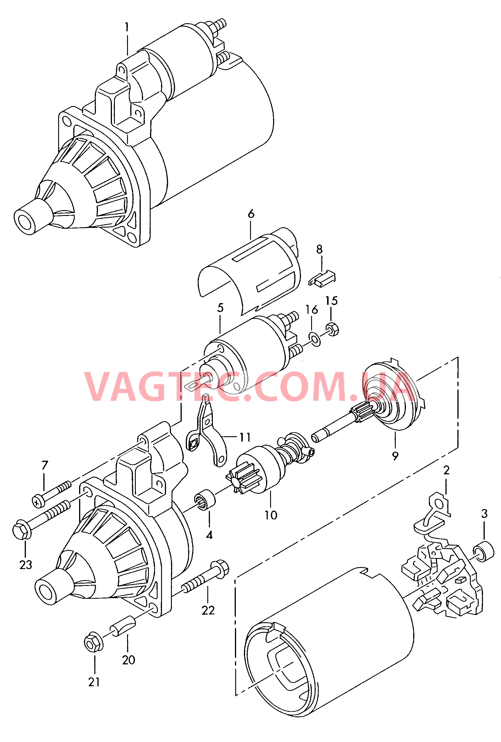  AUDI A6 Cтартер и детали не в сборе  для AUDI A6 2001