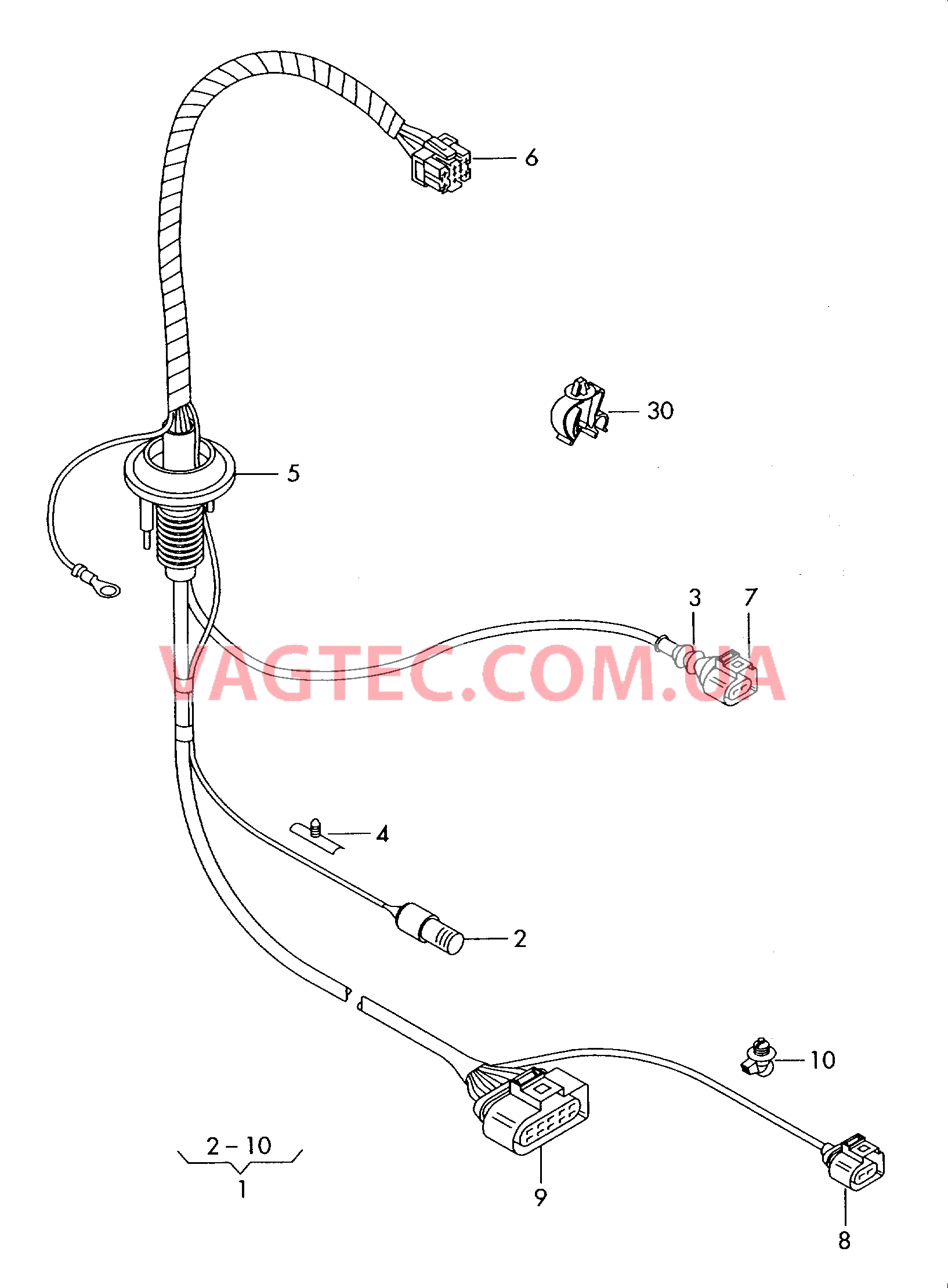 Жгут проводов освещения  для AUDI A4 2005