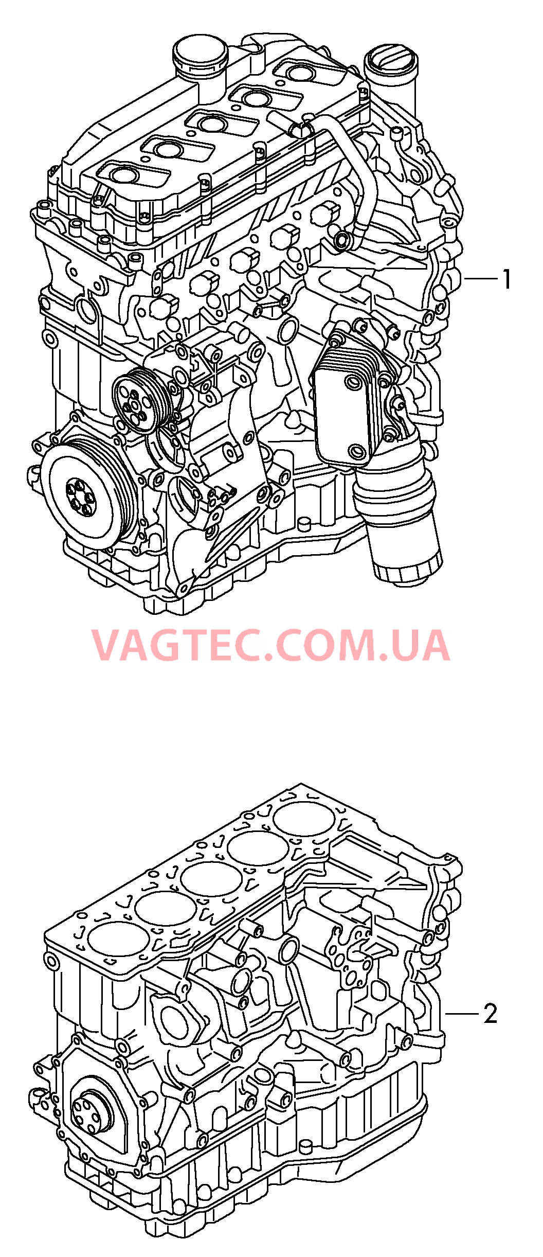 Двигатель с ГБЦ Блок цилиндров в сборе  для AUDI RSQ3 2015