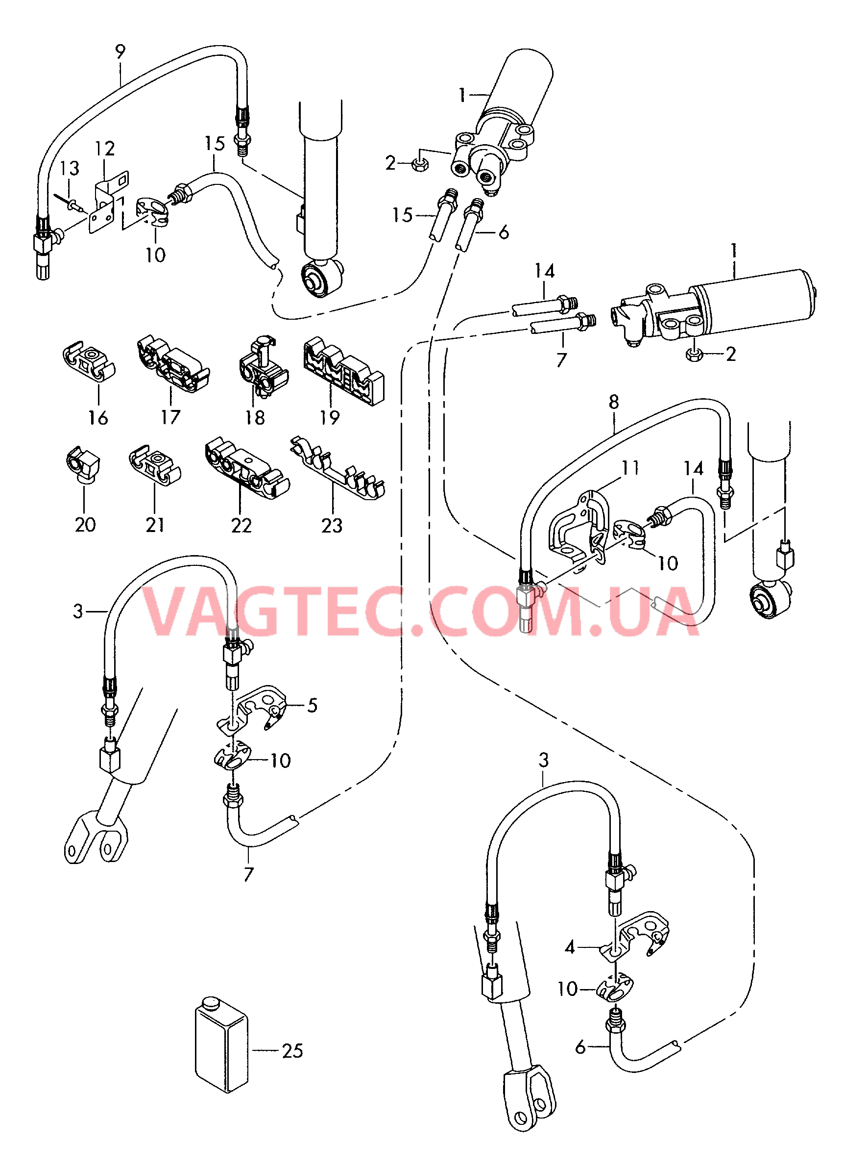 Центральный клапан с проводами для а/м с изменяемой жесткостью демпфирования       -DRC-  для AUDI RS4 2006