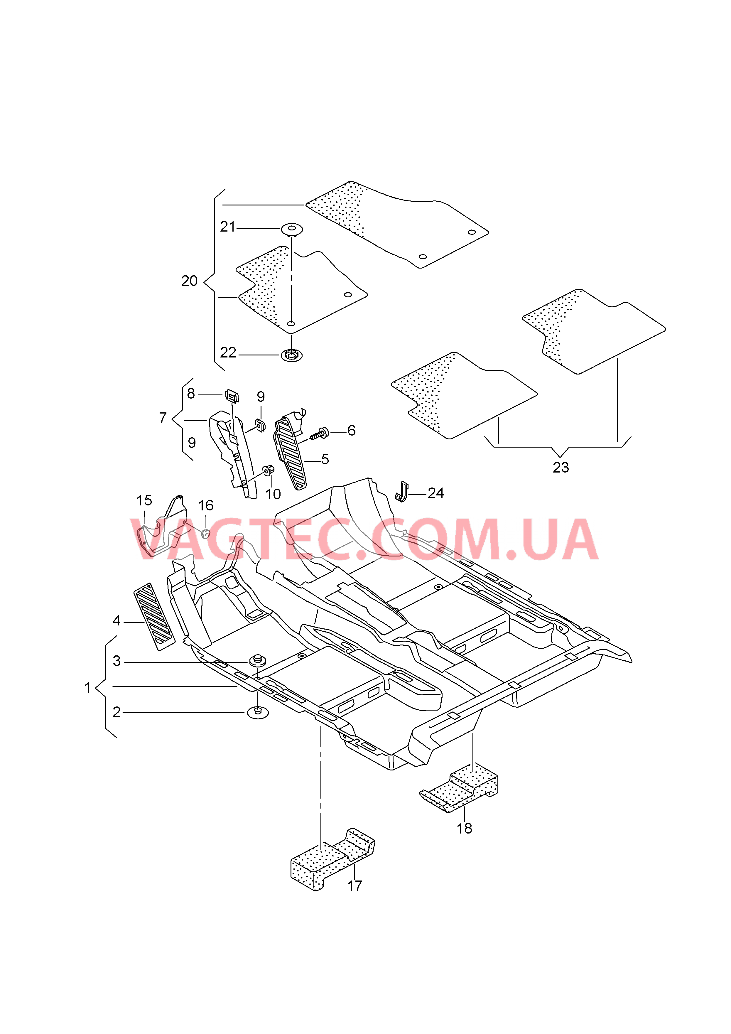 Коврики  для AUDI RSQ3 2016