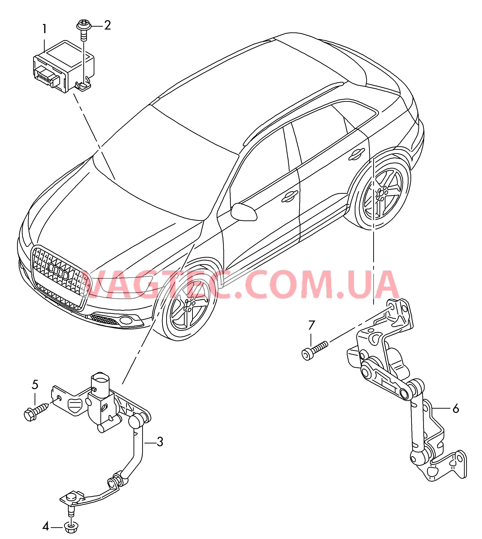 Корректор фар  для AUDI RSQ3 2019