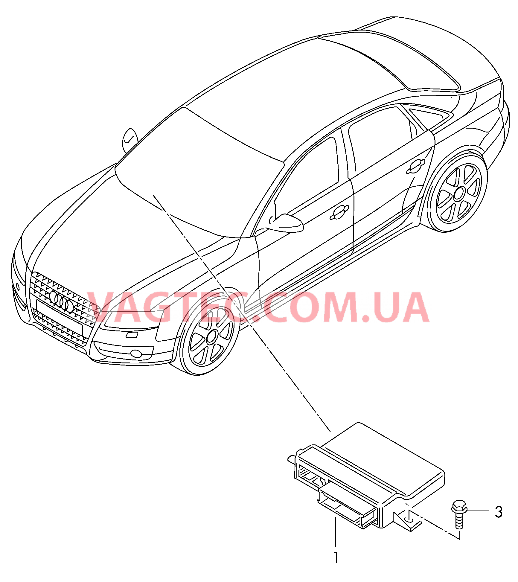 Диагностический интерфейс шин данных  для AUDI A4 2013