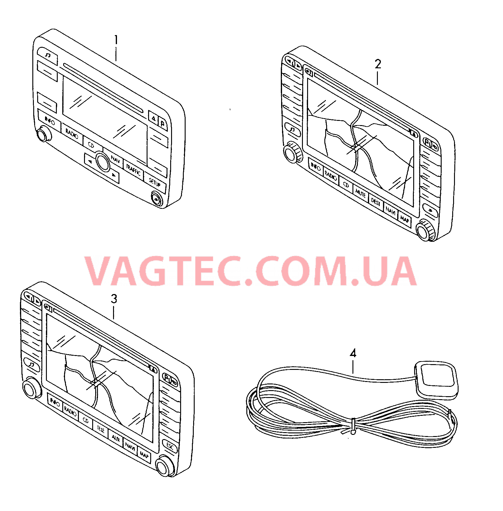 Оригинальные аксессуары Антенна -GРS-   для VOLKSWAGEN Beetle.Cabriolet 2008