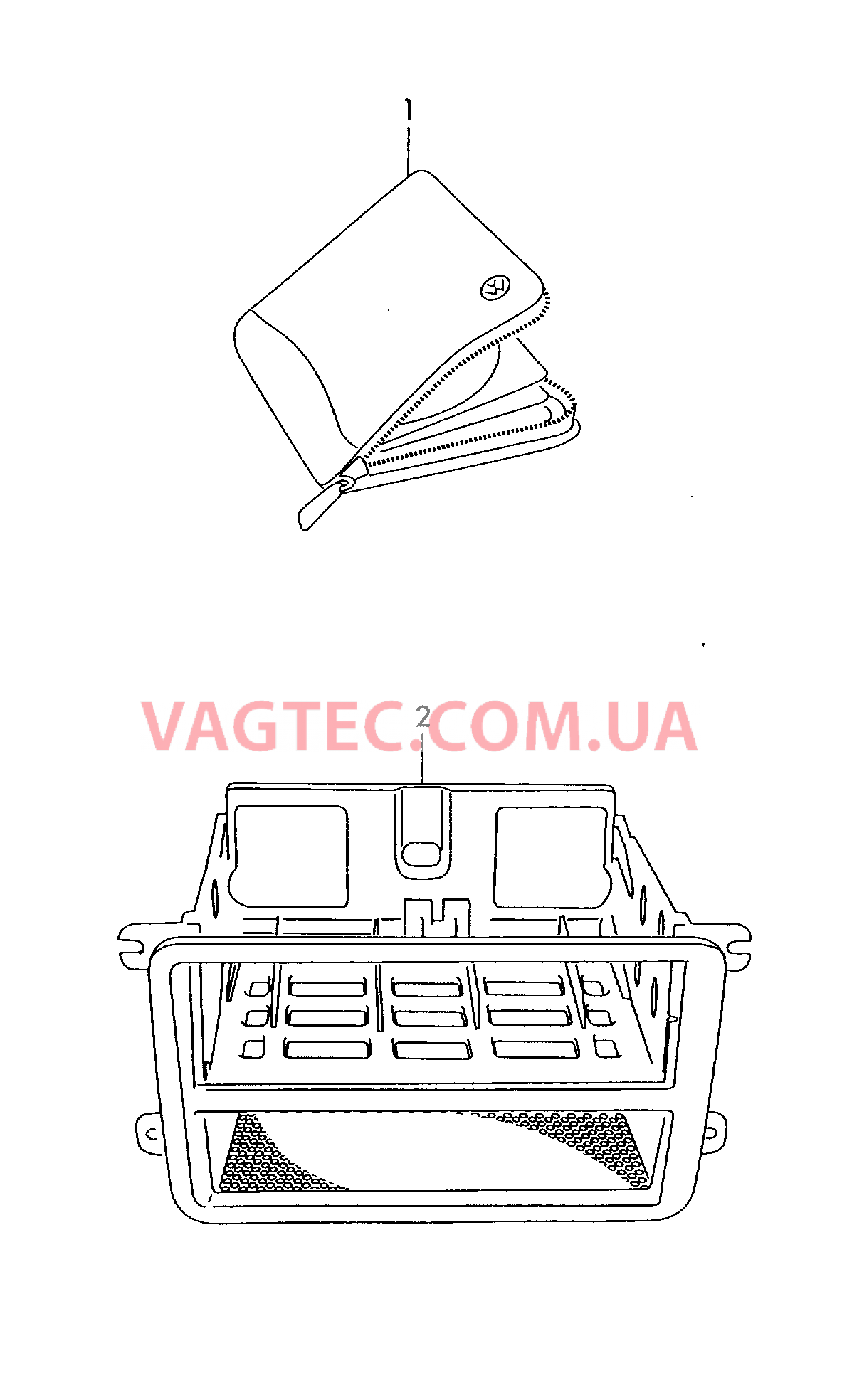 Оригинальные аксессуары Сумка для компакт-дисков   для VOLKSWAGEN Beetle.Cabriolet 2006