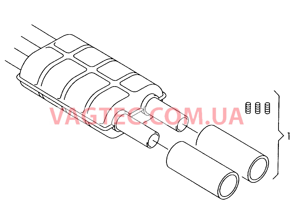 Оригинальные аксессуары Накладка конц. трубы глушителя ** Cм. каталог аксессуаров  **   для VOLKSWAGEN Touran 2018