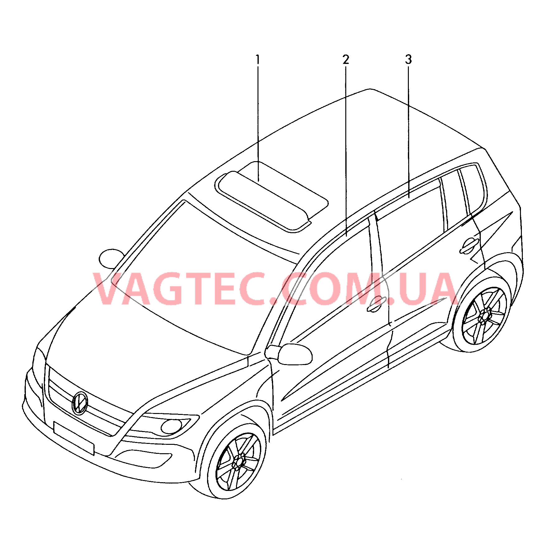 Оригинальные аксессуары для VW TIGUAN  Обтекатель для VW TIGUAN   для VOLKSWAGEN Tiguan 2008