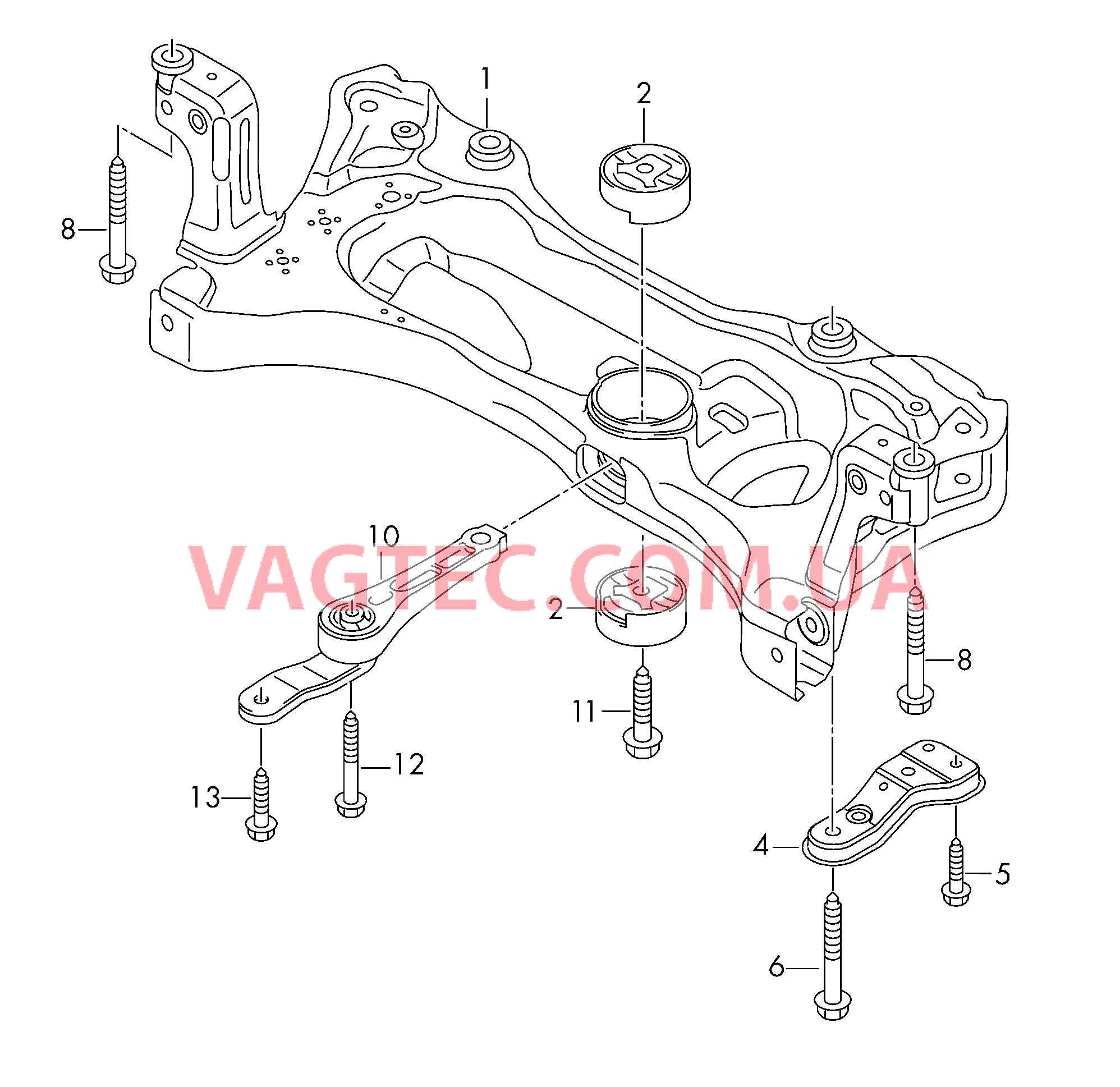 Кронштейн навесных агрегатов  для VOLKSWAGEN GOLF 2014-1