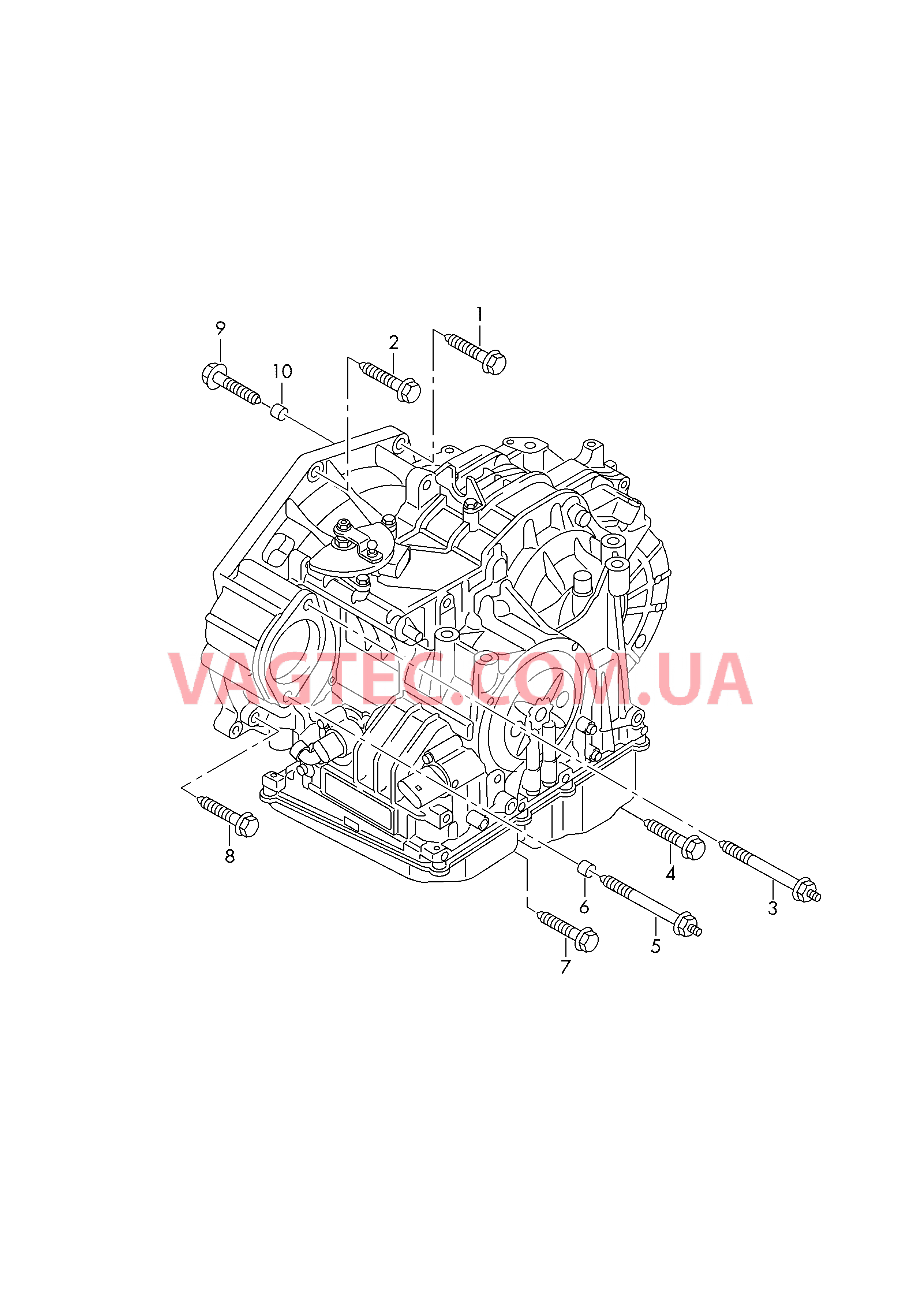 Детали крепления для двигателя и КП  для 8-ступенчатой автомат. КП  для VOLKSWAGEN TIGL 2018