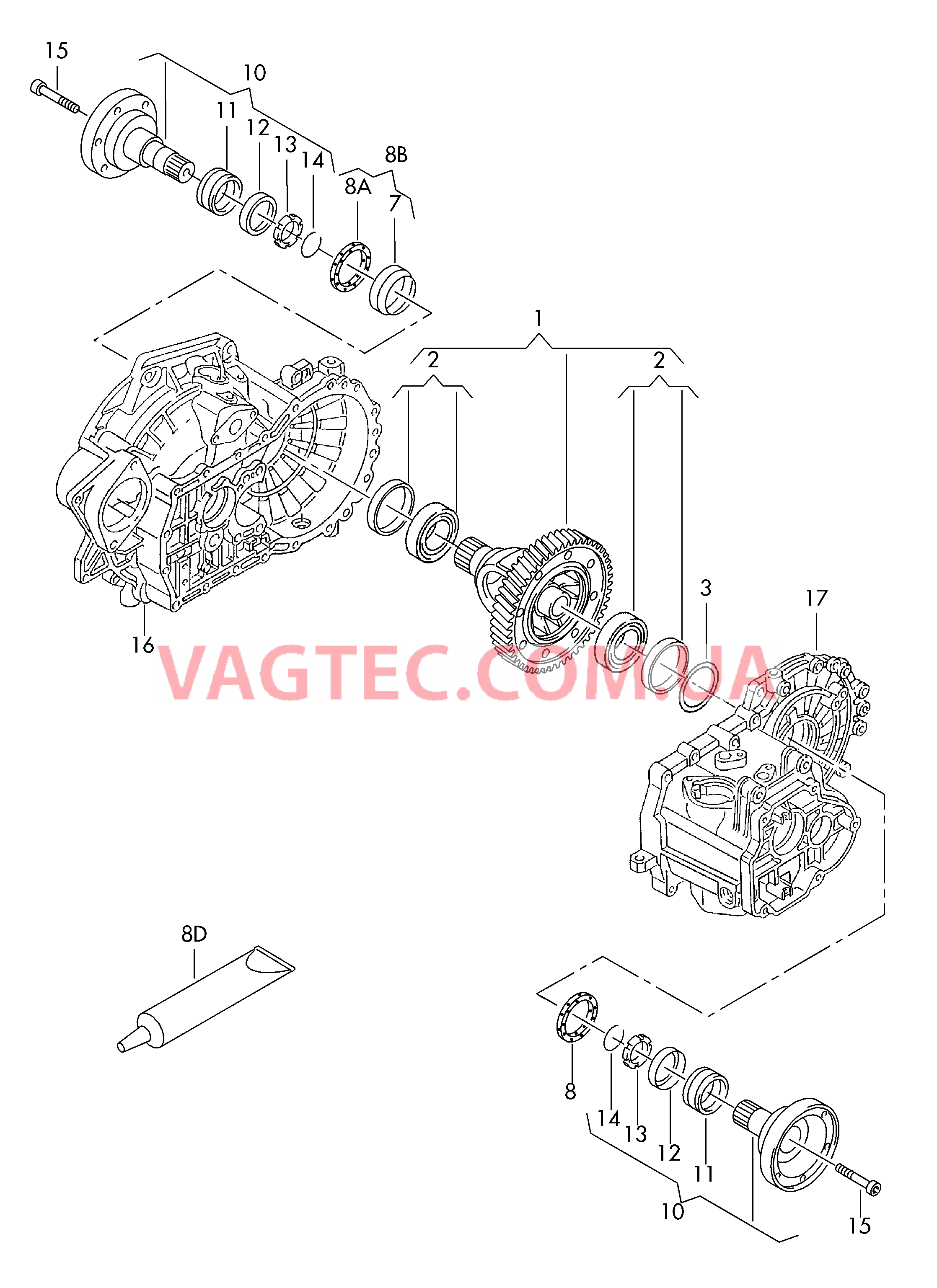 Дифференциал Вал с фланцем для 6-ступен. механической КП  для VOLKSWAGEN Beetle.Cabriolet 2017