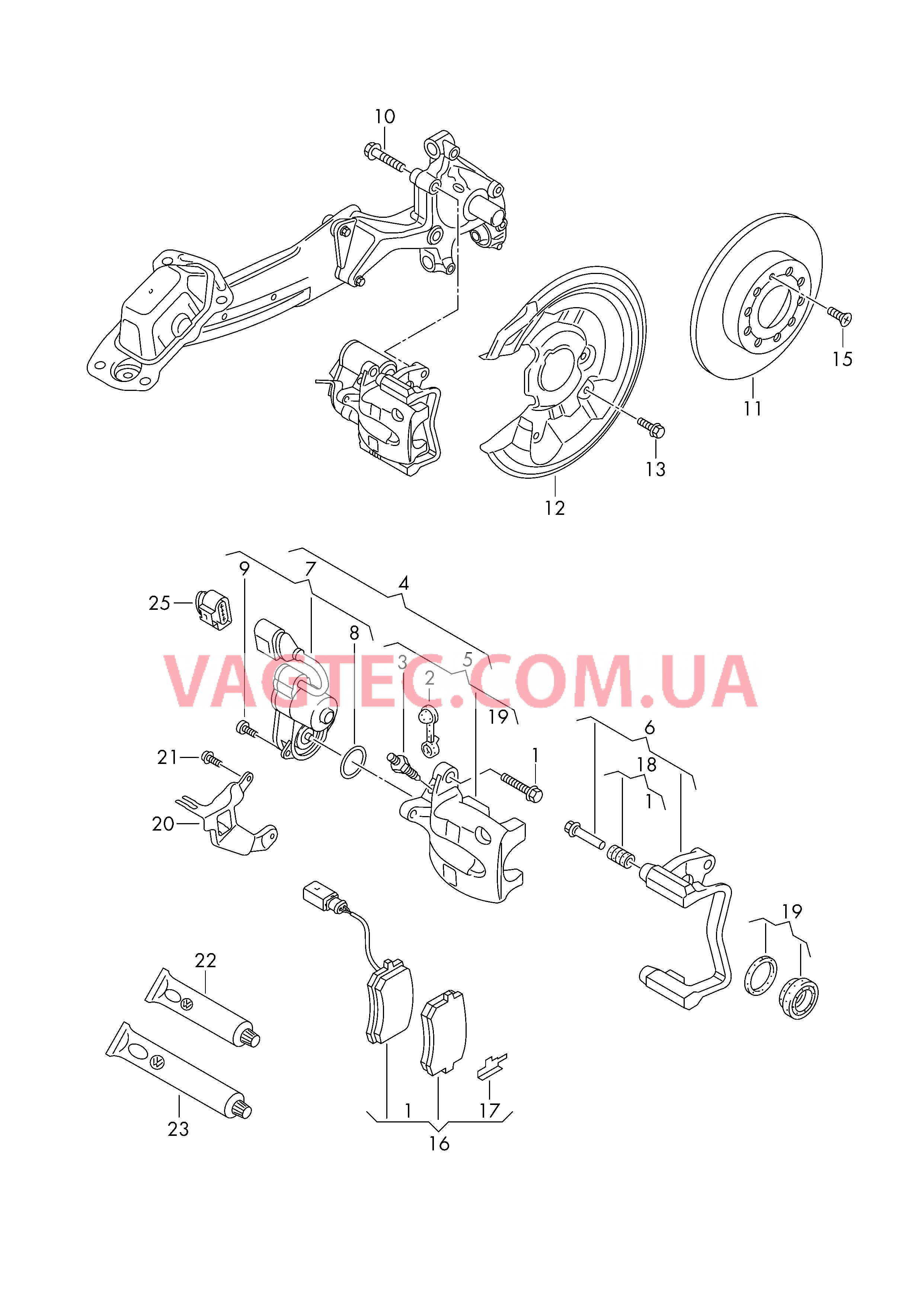 Дисковые тормоза  для VOLKSWAGEN Tiguan 2011