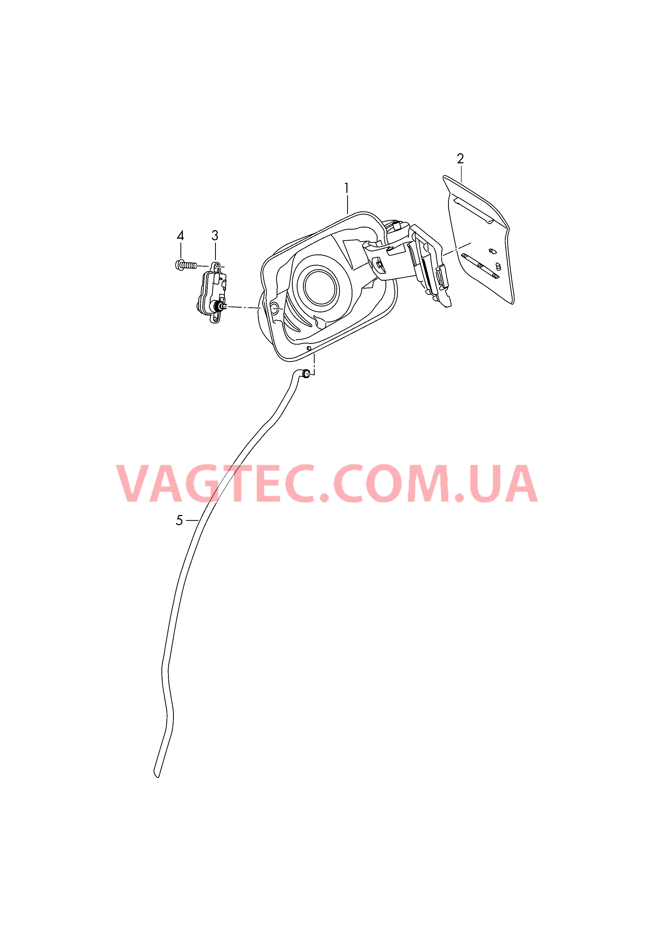 Крышка заливной горловины бака с серьгой  для SEAT Ateca 2017