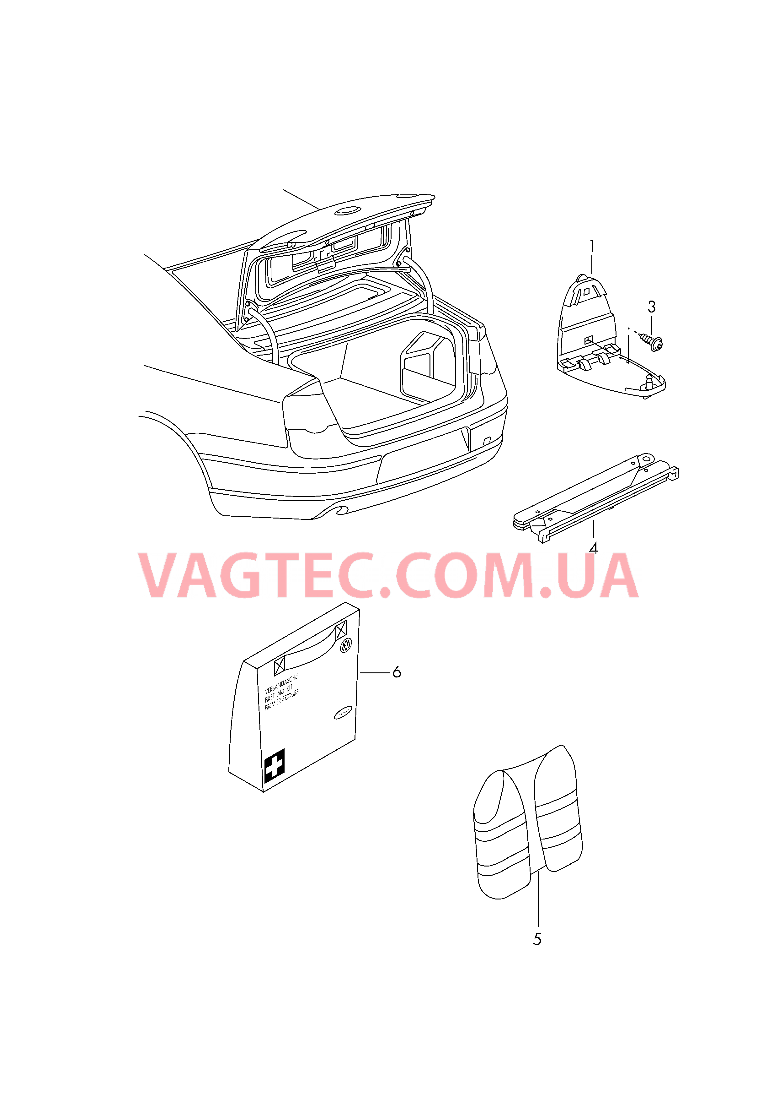 Знак аварийной остановки Кронштейн знака авар. останов.  для VOLKSWAGEN CC 2014