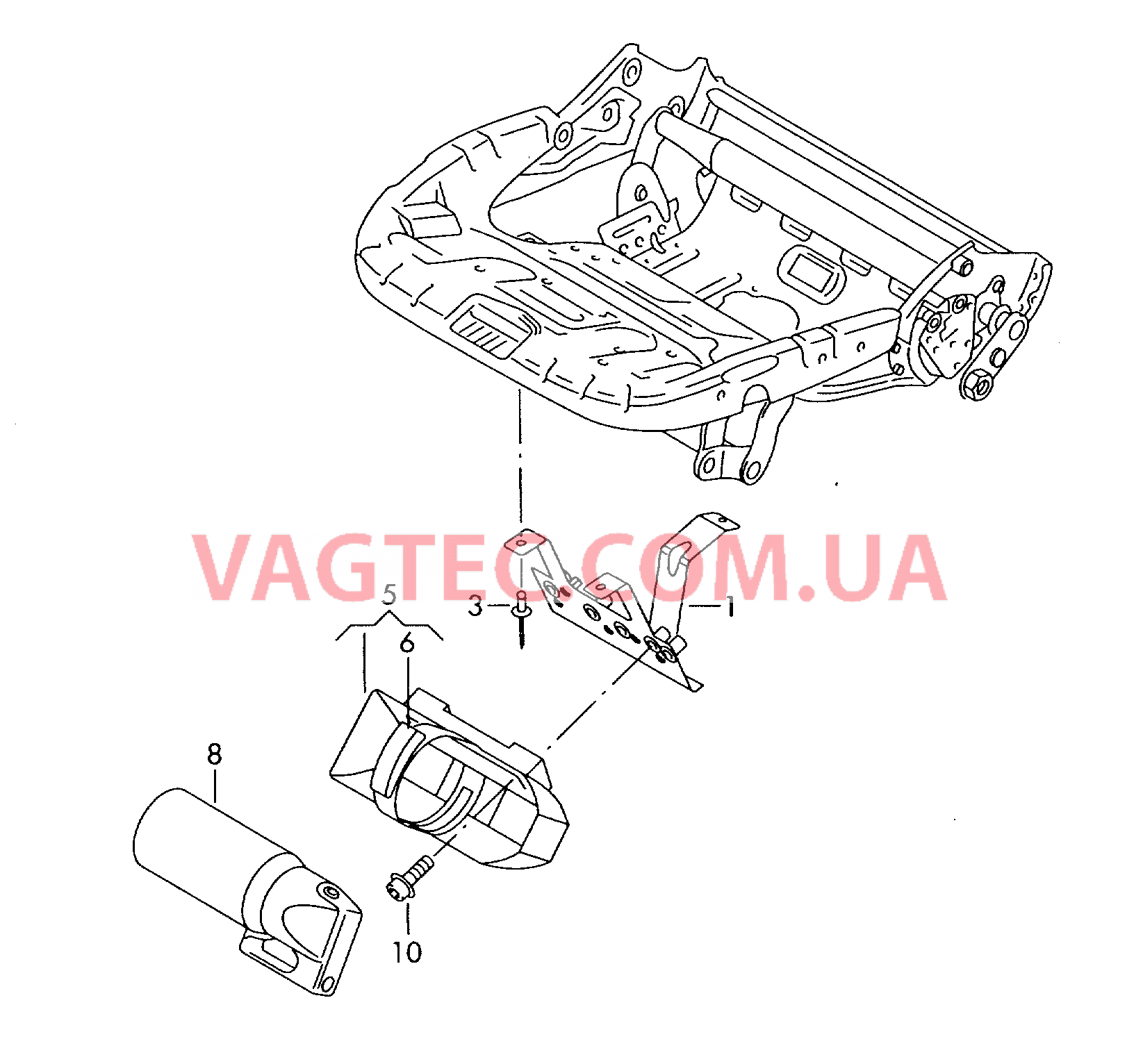 Огнетушители Держатель для огнетушителя  для VOLKSWAGEN Passat 2006