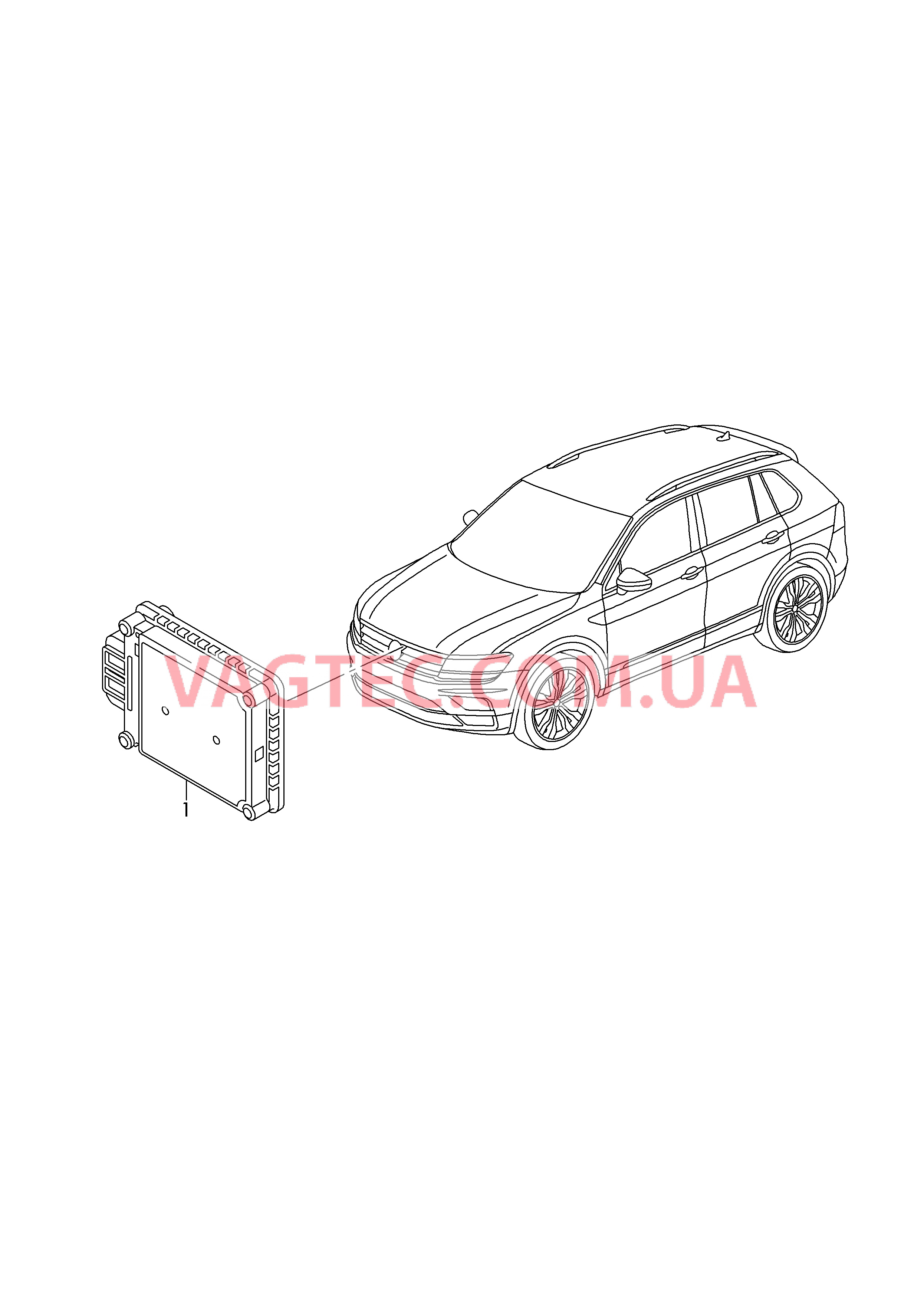 Радарный датчик  для VOLKSWAGEN Tiguan 2017-1