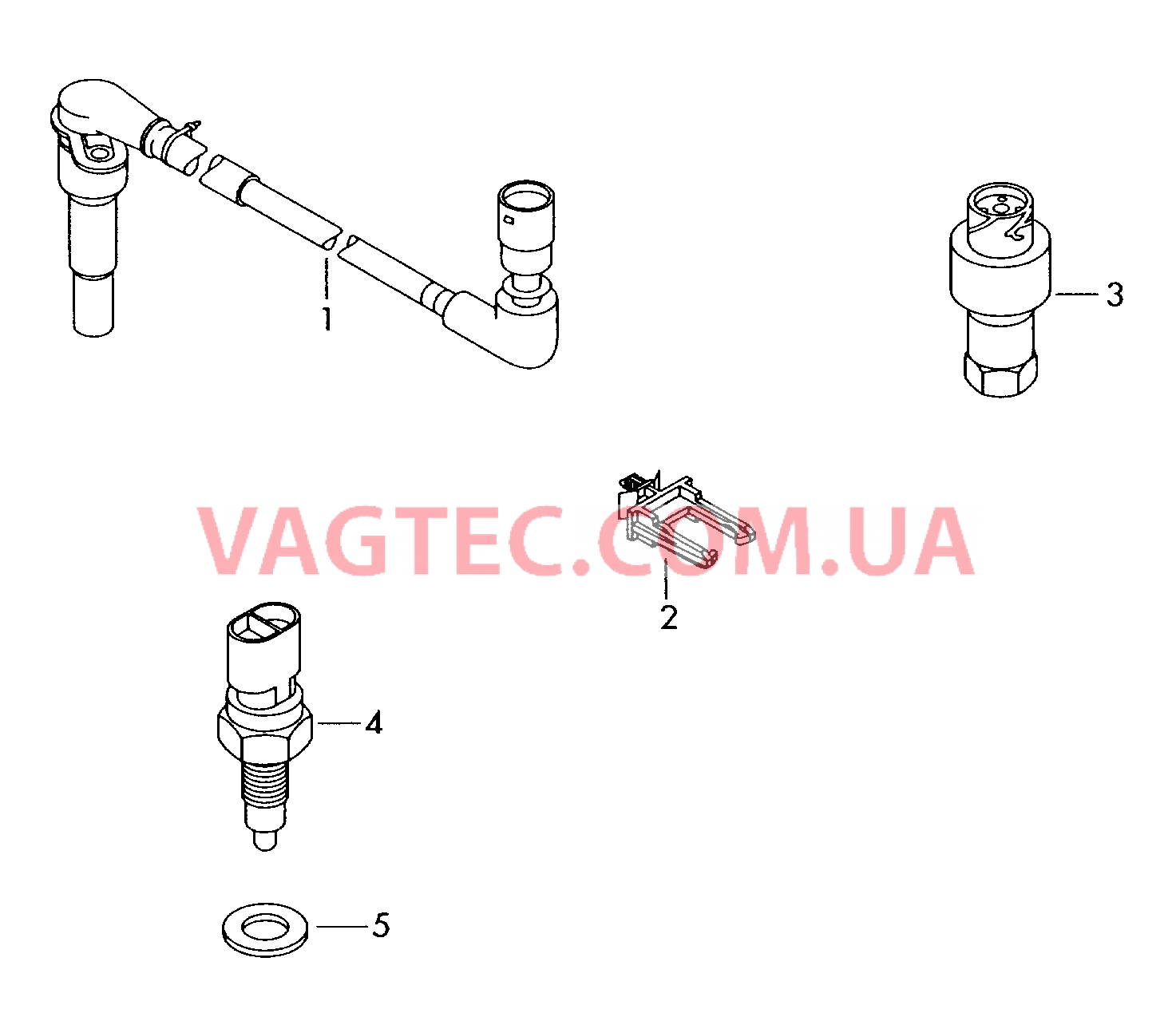 Переключатель и датчик на КП для механической КП 6-ступенчатая КП DSG  для VOLKSWAGEN GOLF 2005-2